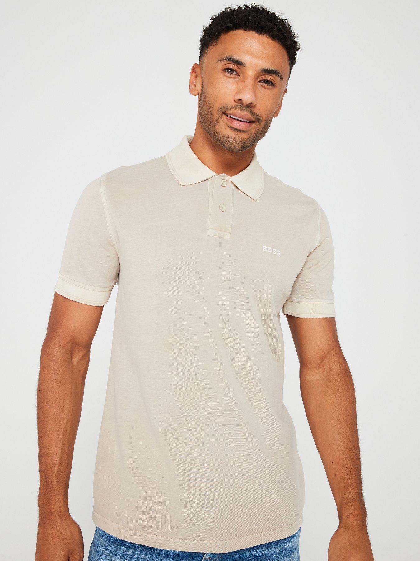  image of boss-prime-garment-dyed-polo-shirt-light-beige