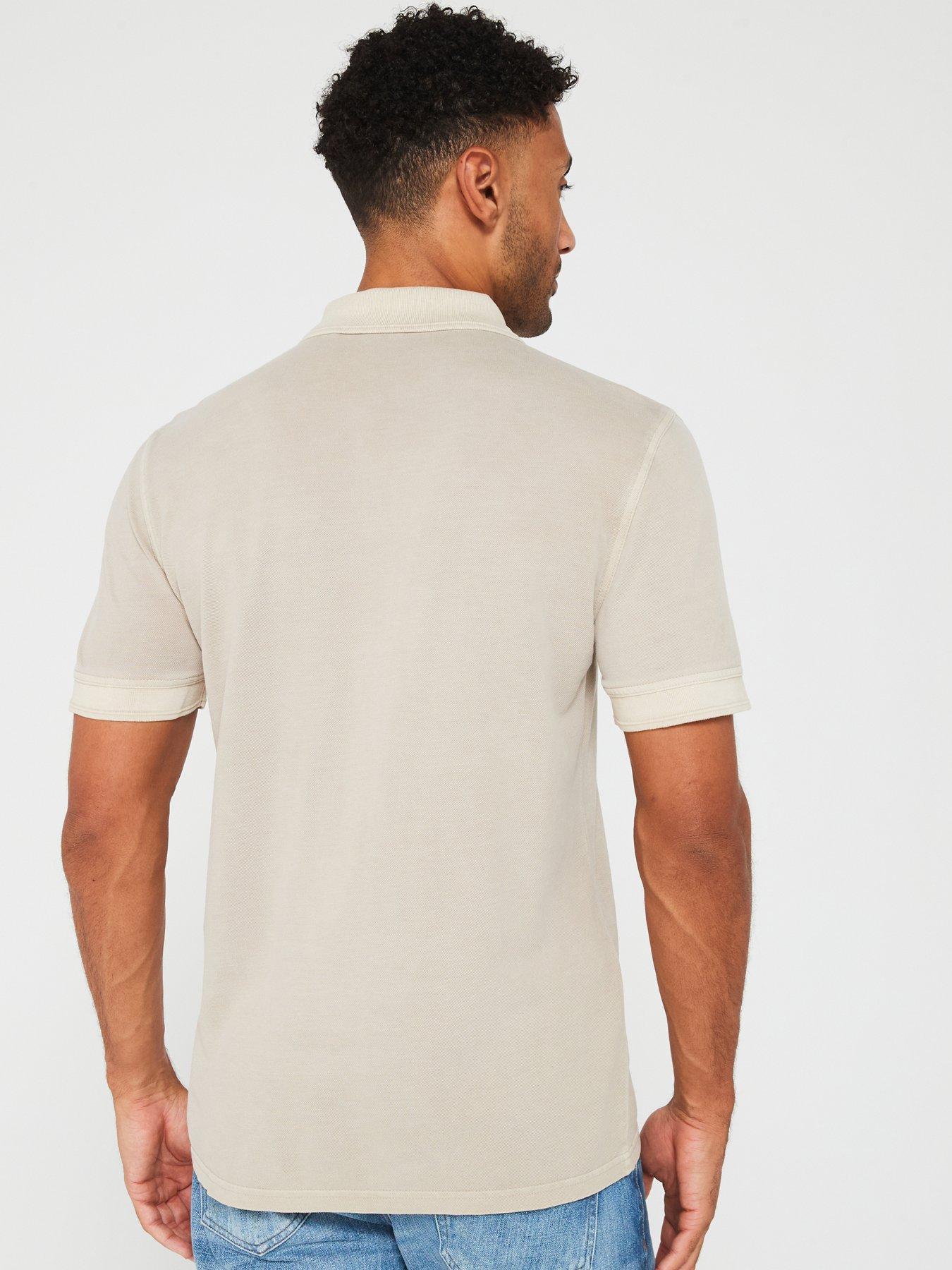  image of boss-prime-garment-dyed-polo-shirt-light-beige
