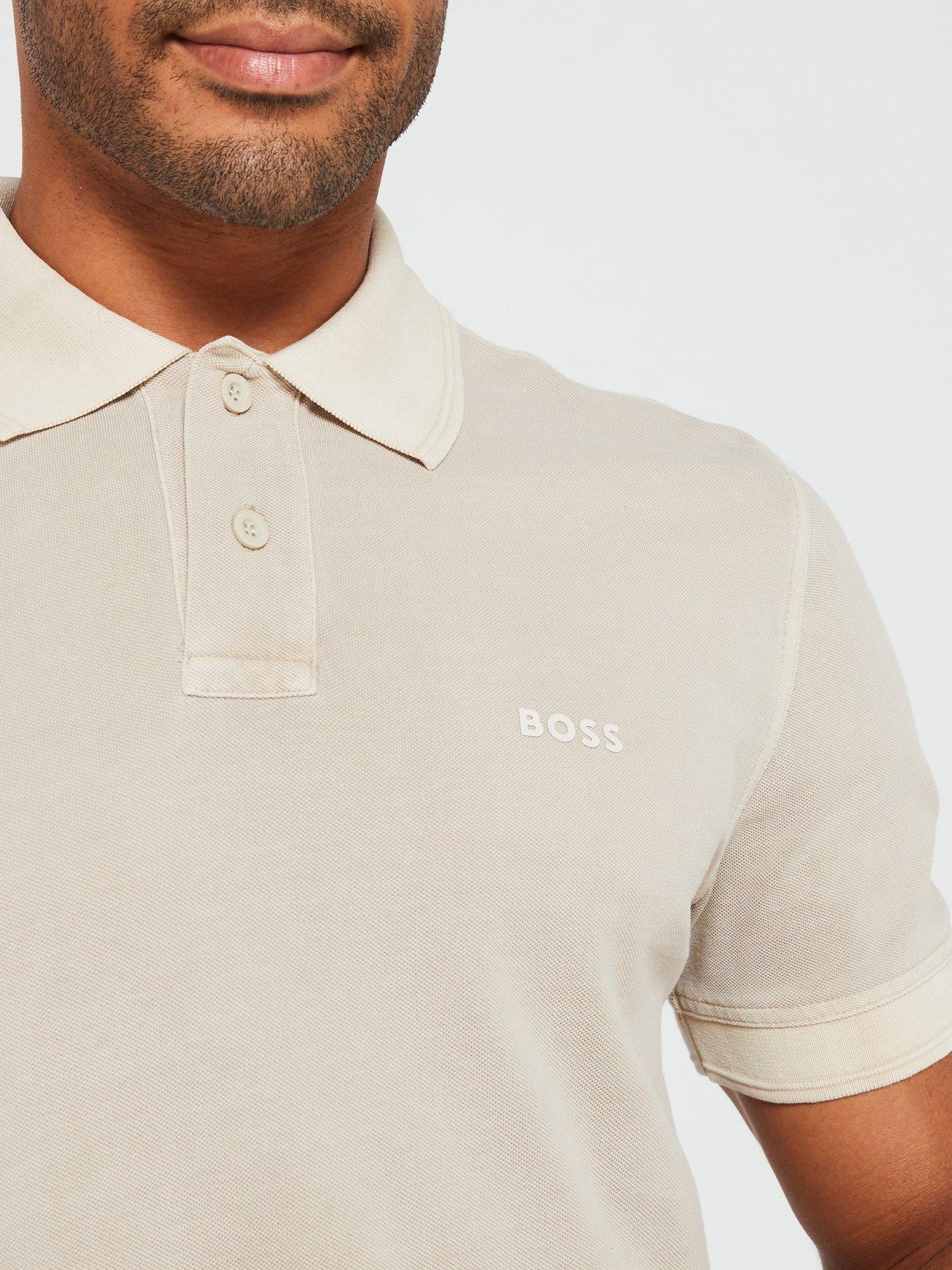  image of boss-prime-garment-dyed-polo-shirt-light-beige