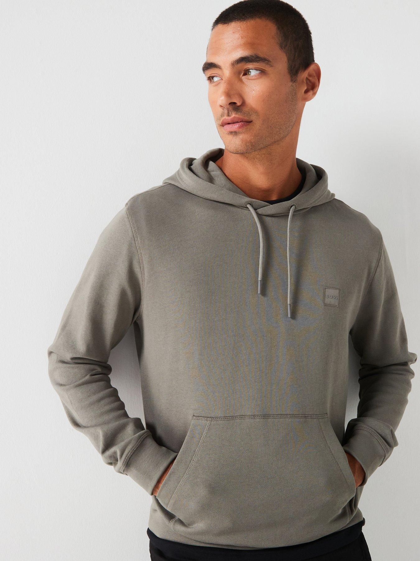 BOSS Wetalk Left Chest Overhead Hoodie - Grey