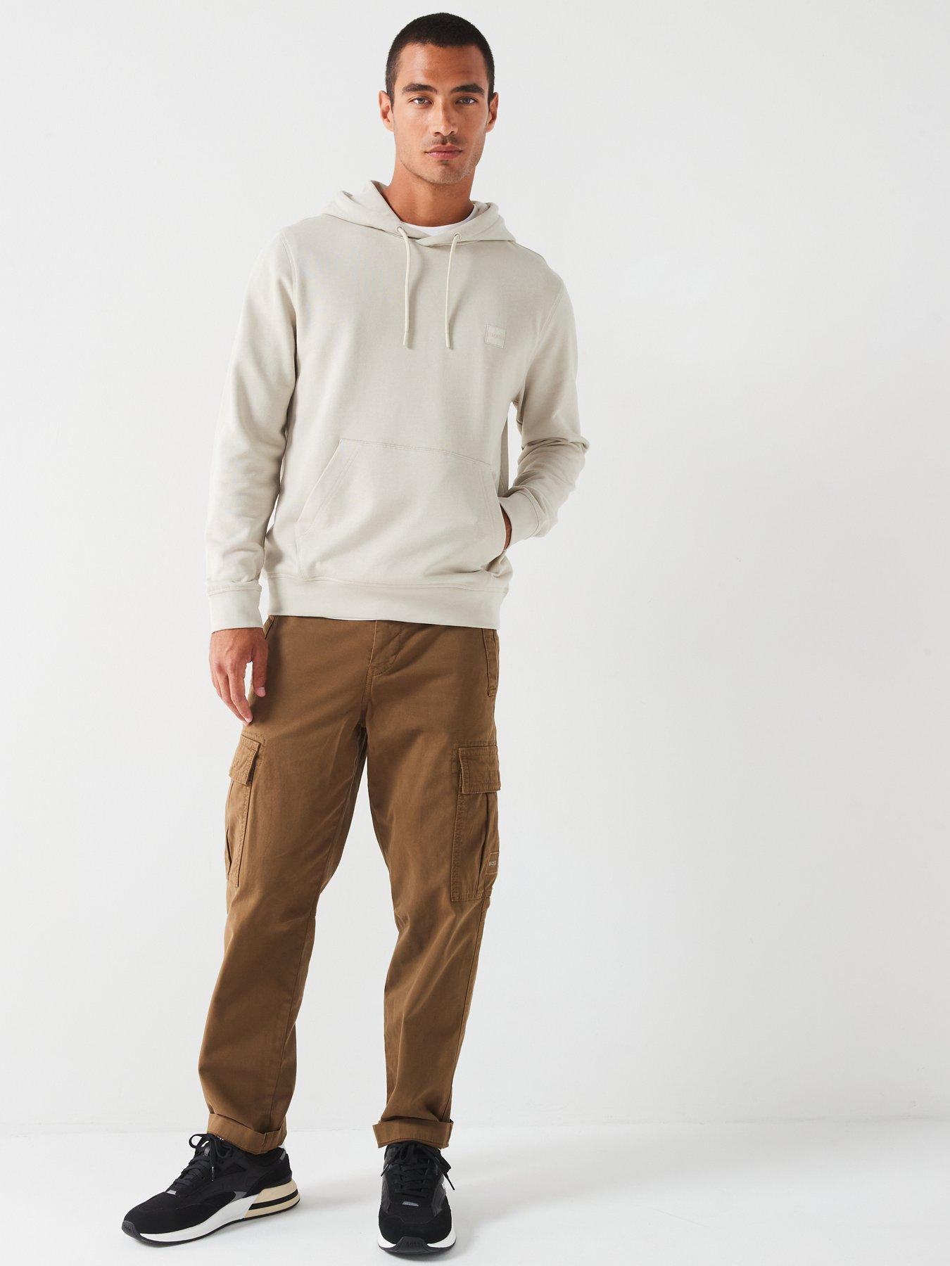 Image 3 of 4 of BOSS Wetalk Left Chest Overhead Hoodie - Light Beige