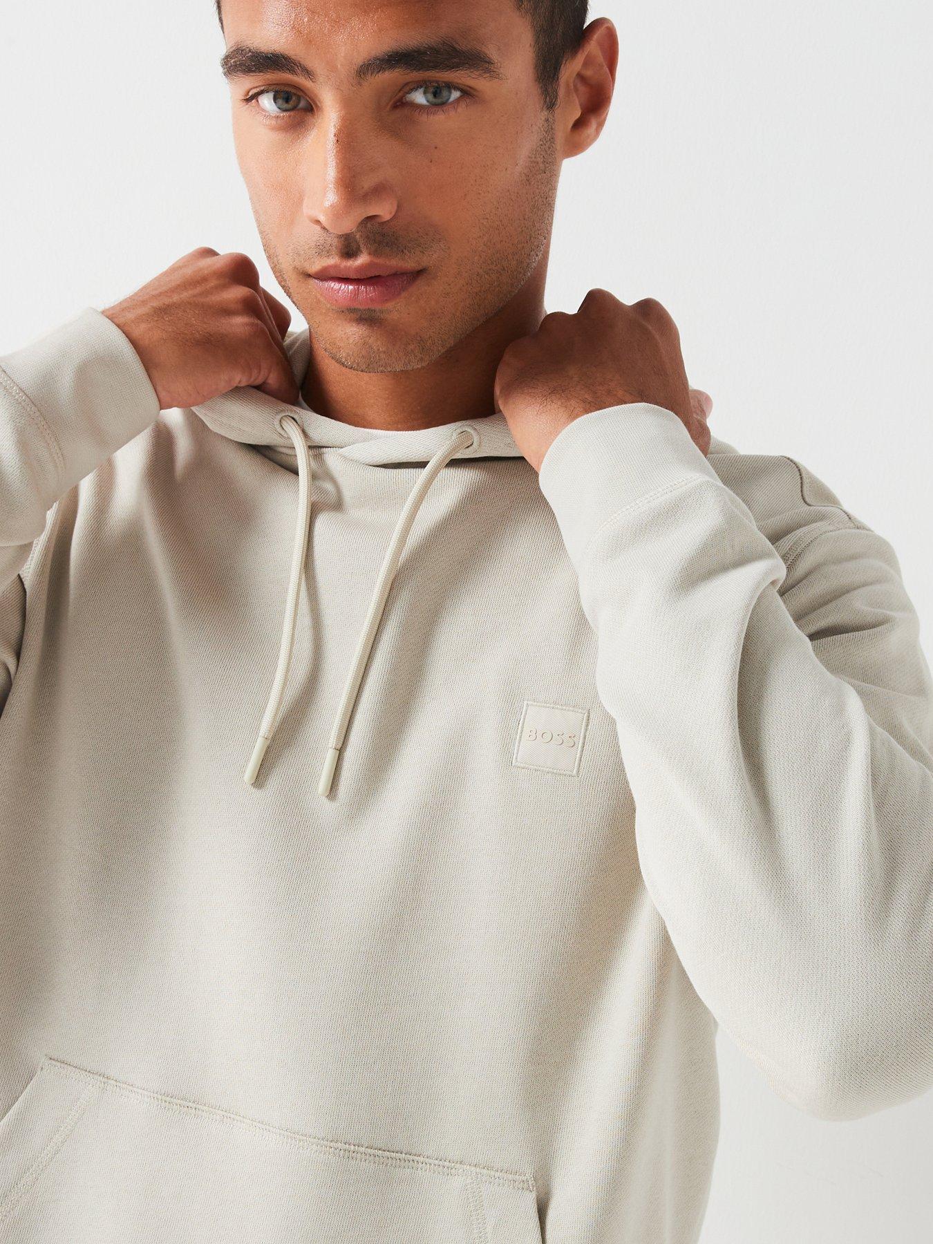 Image 4 of 4 of BOSS Wetalk Left Chest Overhead Hoodie - Light Beige