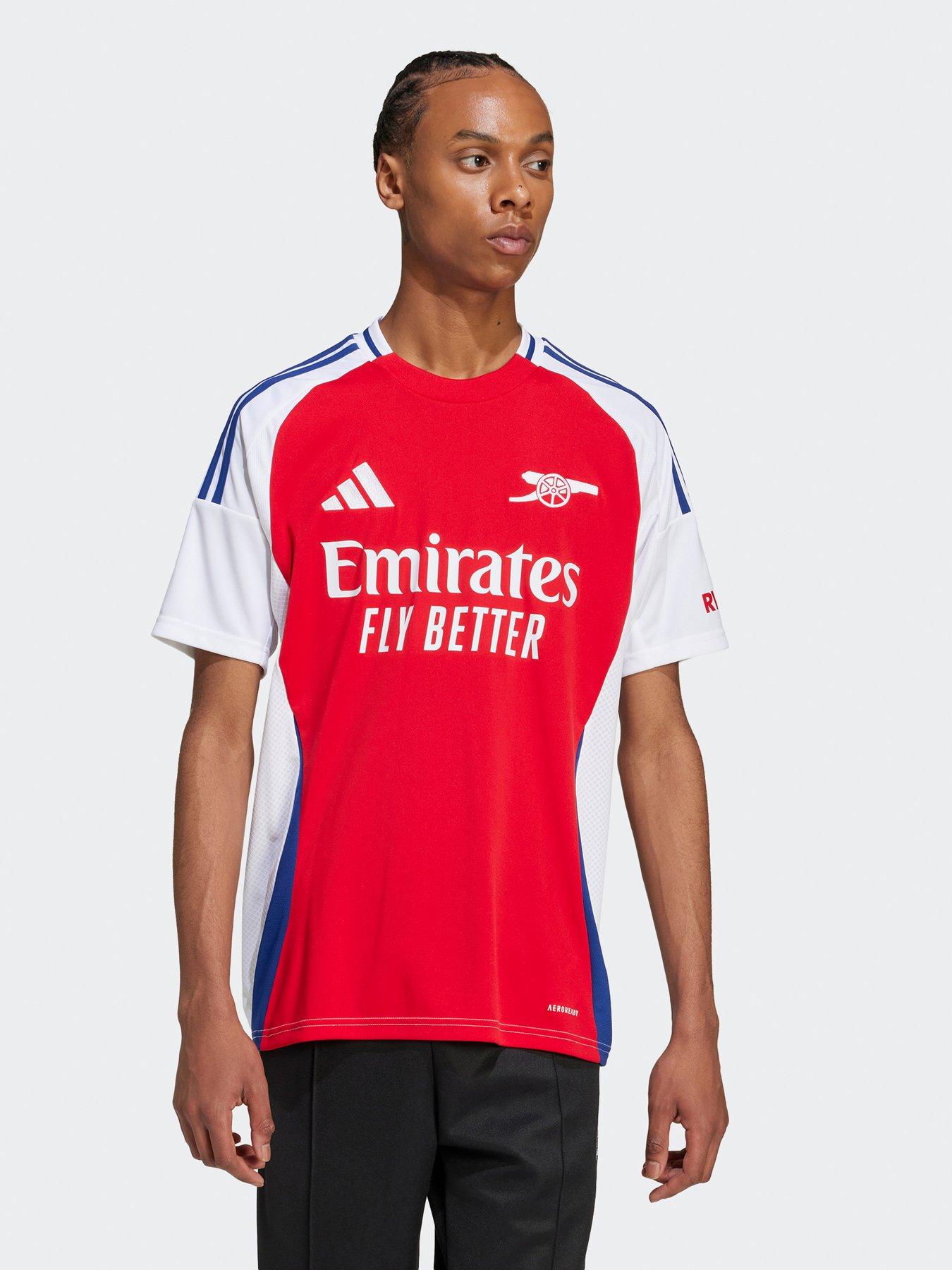 front image of adidas-arsenal-mens-2425-home-stadium-replica-shirt-red