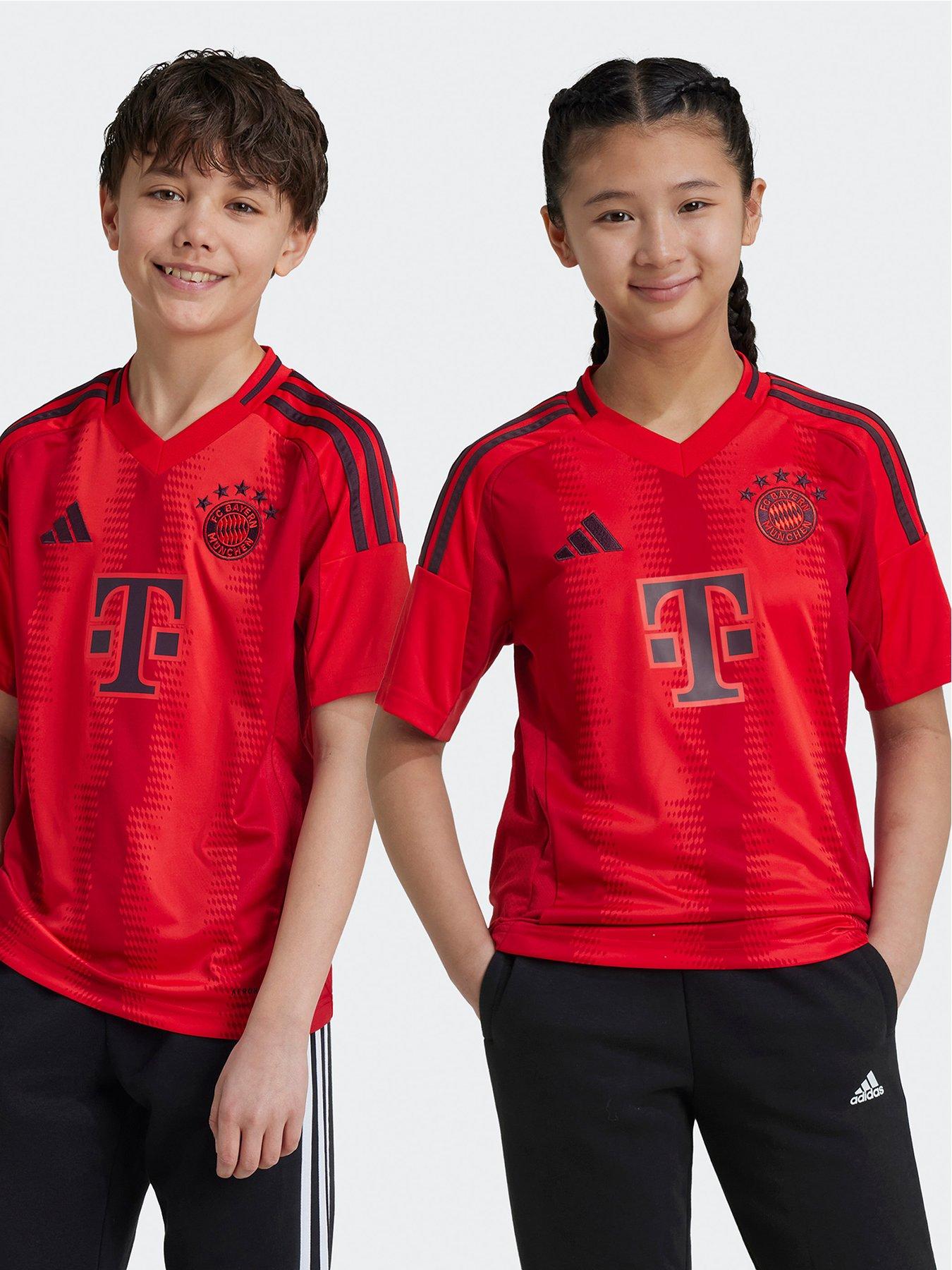 adidas Bayern Junior 24 25 Home Stadium Replica Shirt red littlewoods