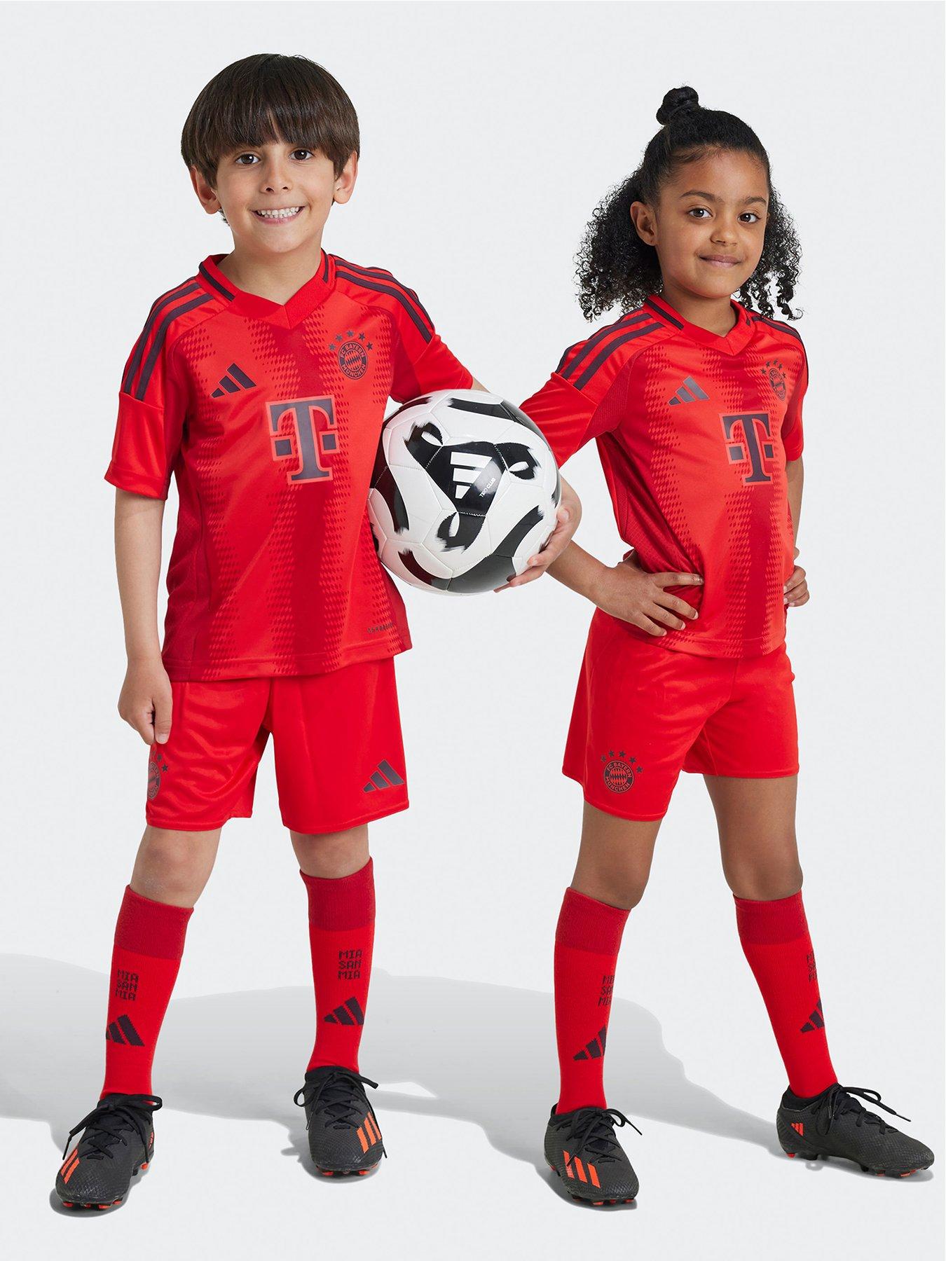 adidas Bayern Mini Kit 24/25 Home Full Kit -red | Littlewoods