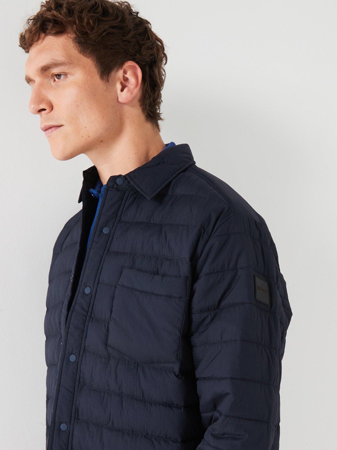  image of boss-lambizzo-m-oversize-quilted-button-thru-shacket-navy