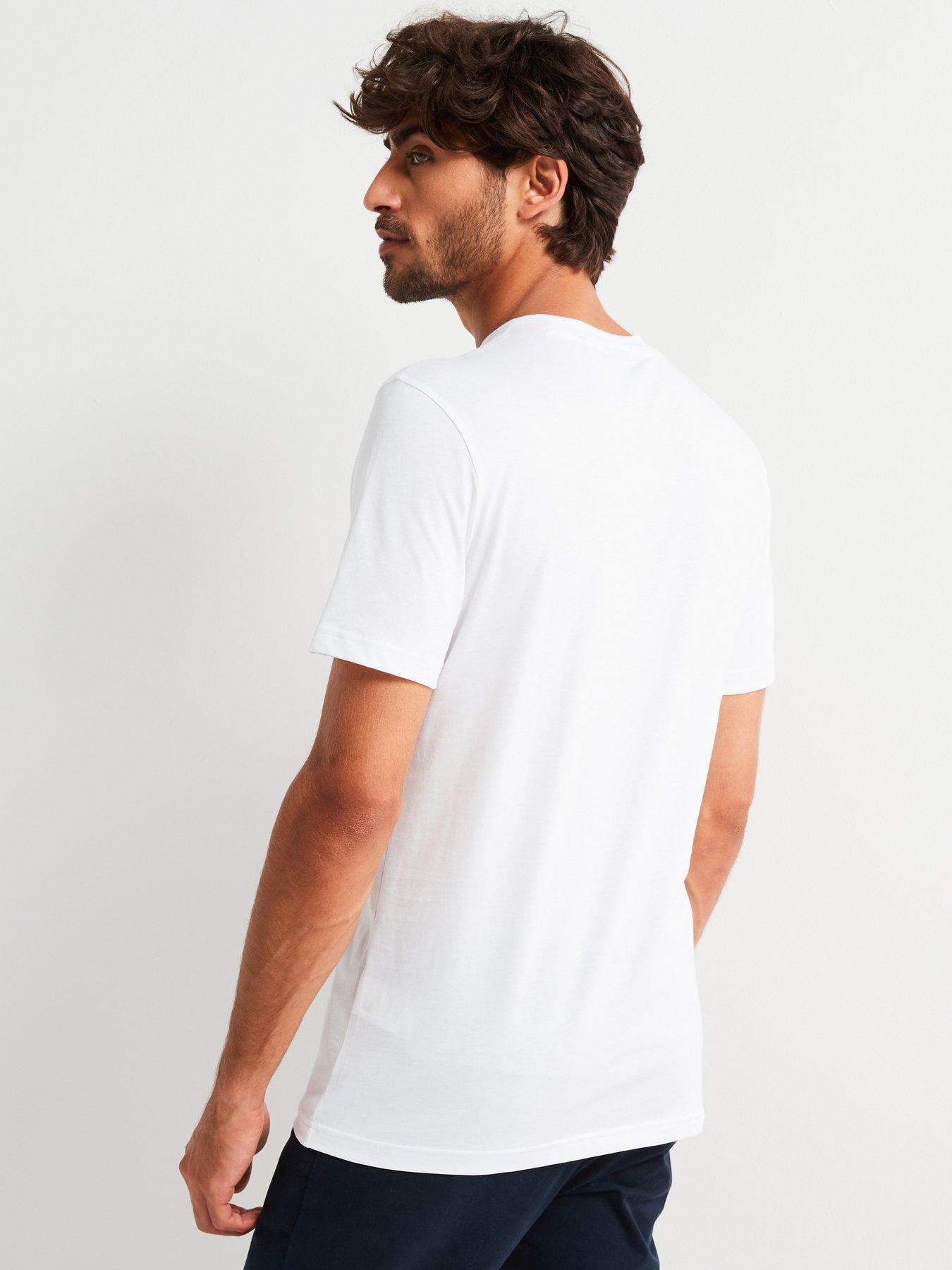 Image 2 of 4 of BOSS Thinking 1 Regular Fit Large Logo T-Shirt - White
