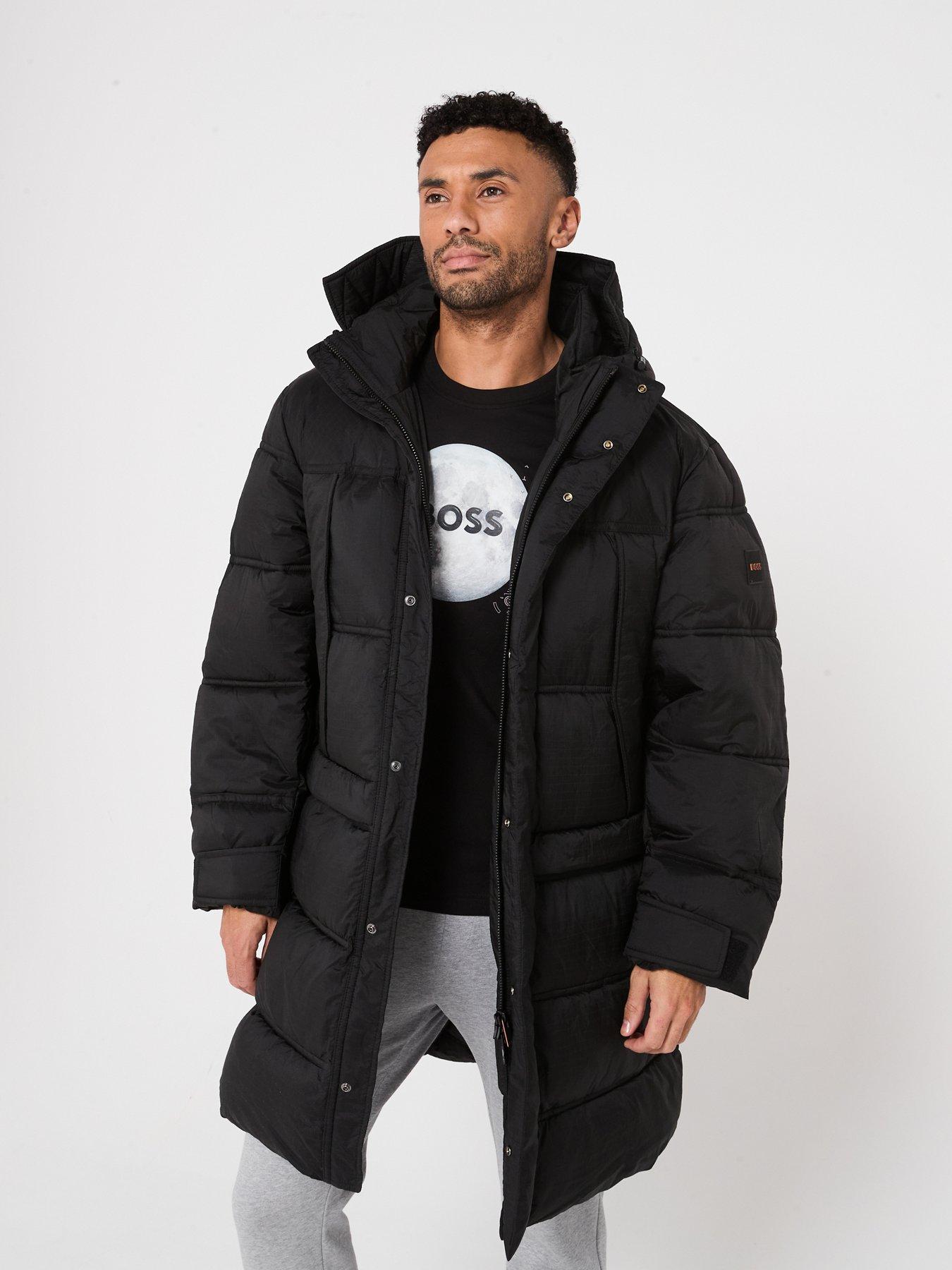 undefined Olomis1 Relaxed Fit Longline Quilted Parka - Black