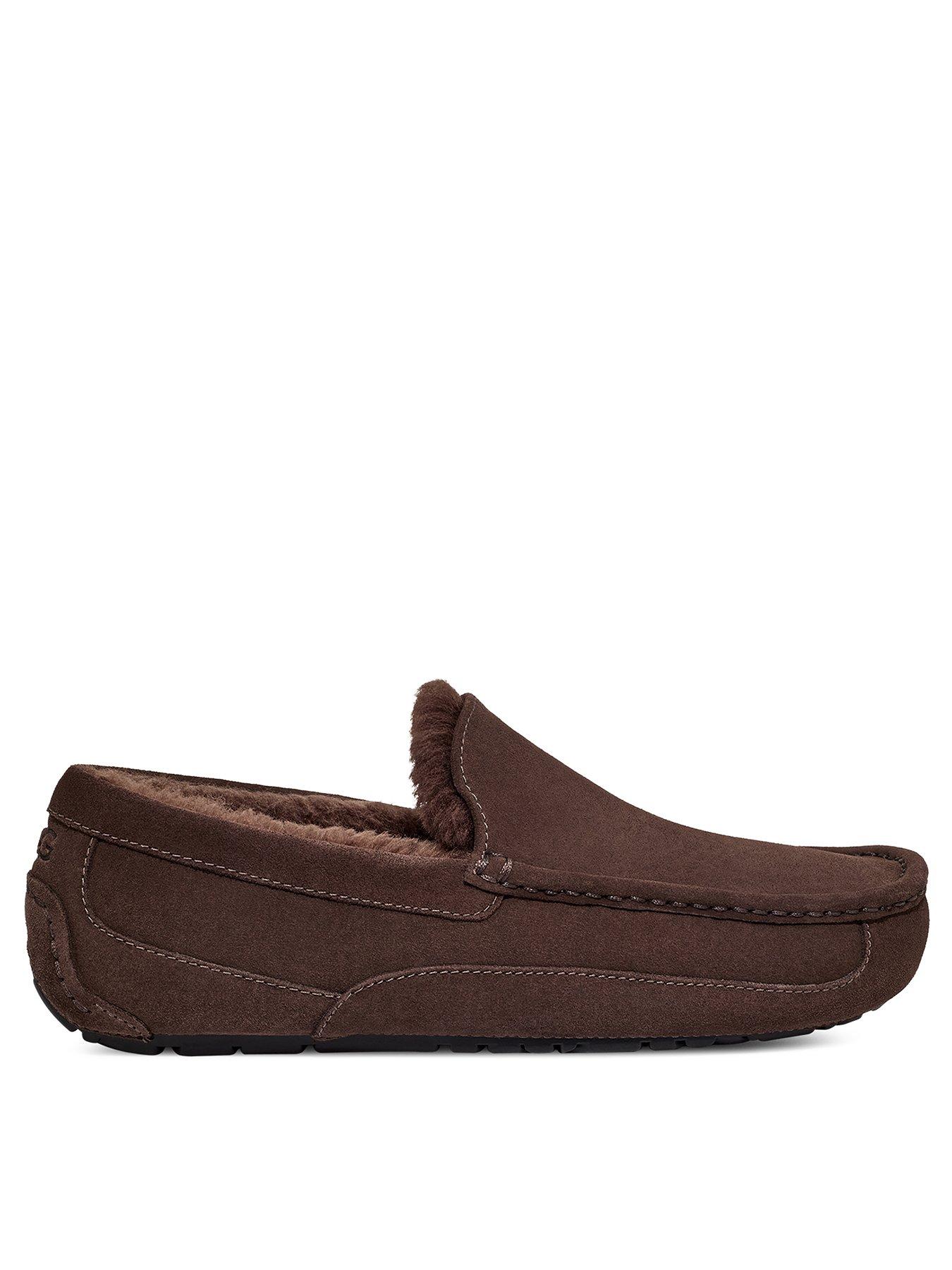  image of ugg-mens-ascot-slipper-brown
