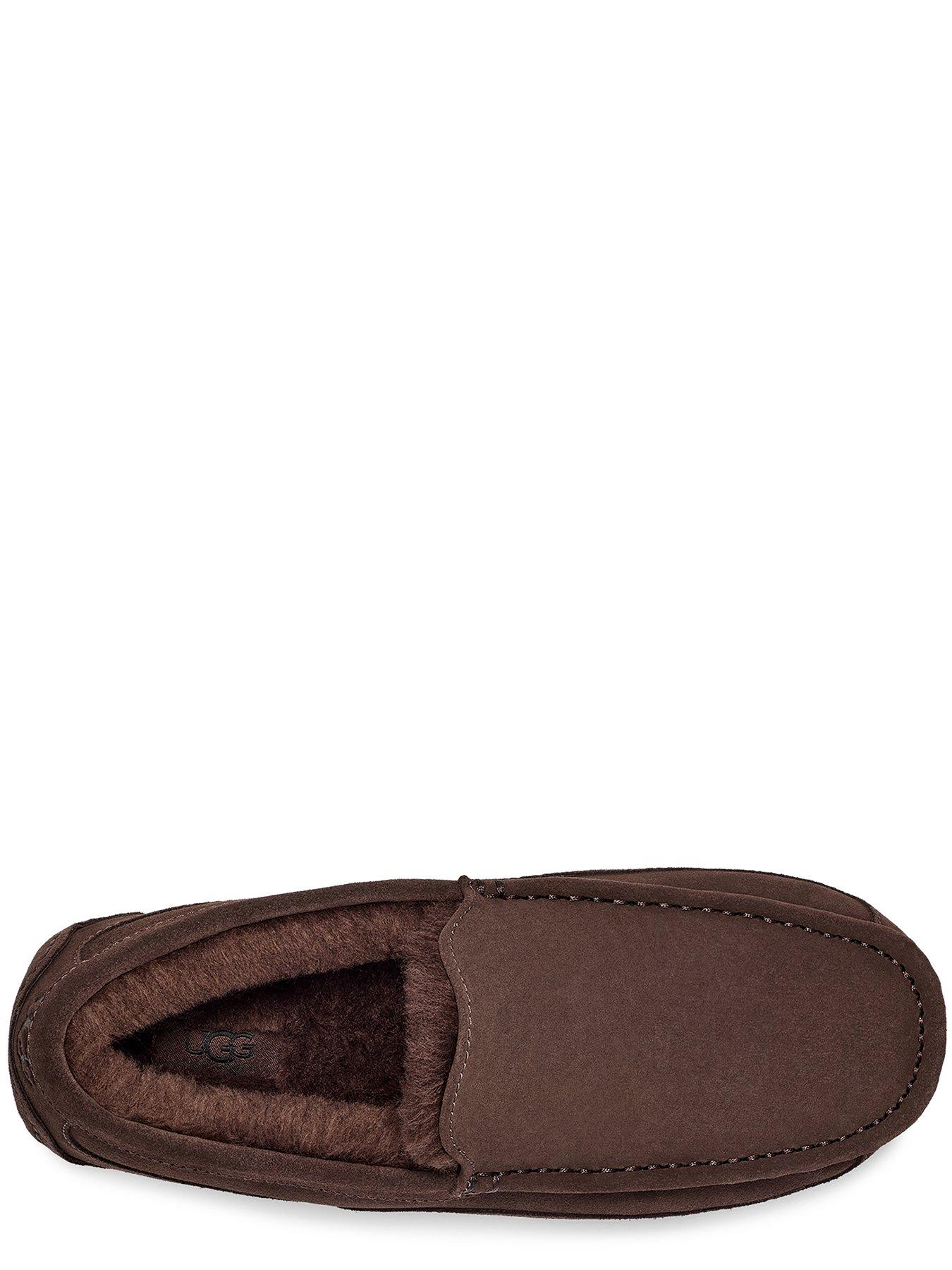  image of ugg-mens-ascot-slipper-brown