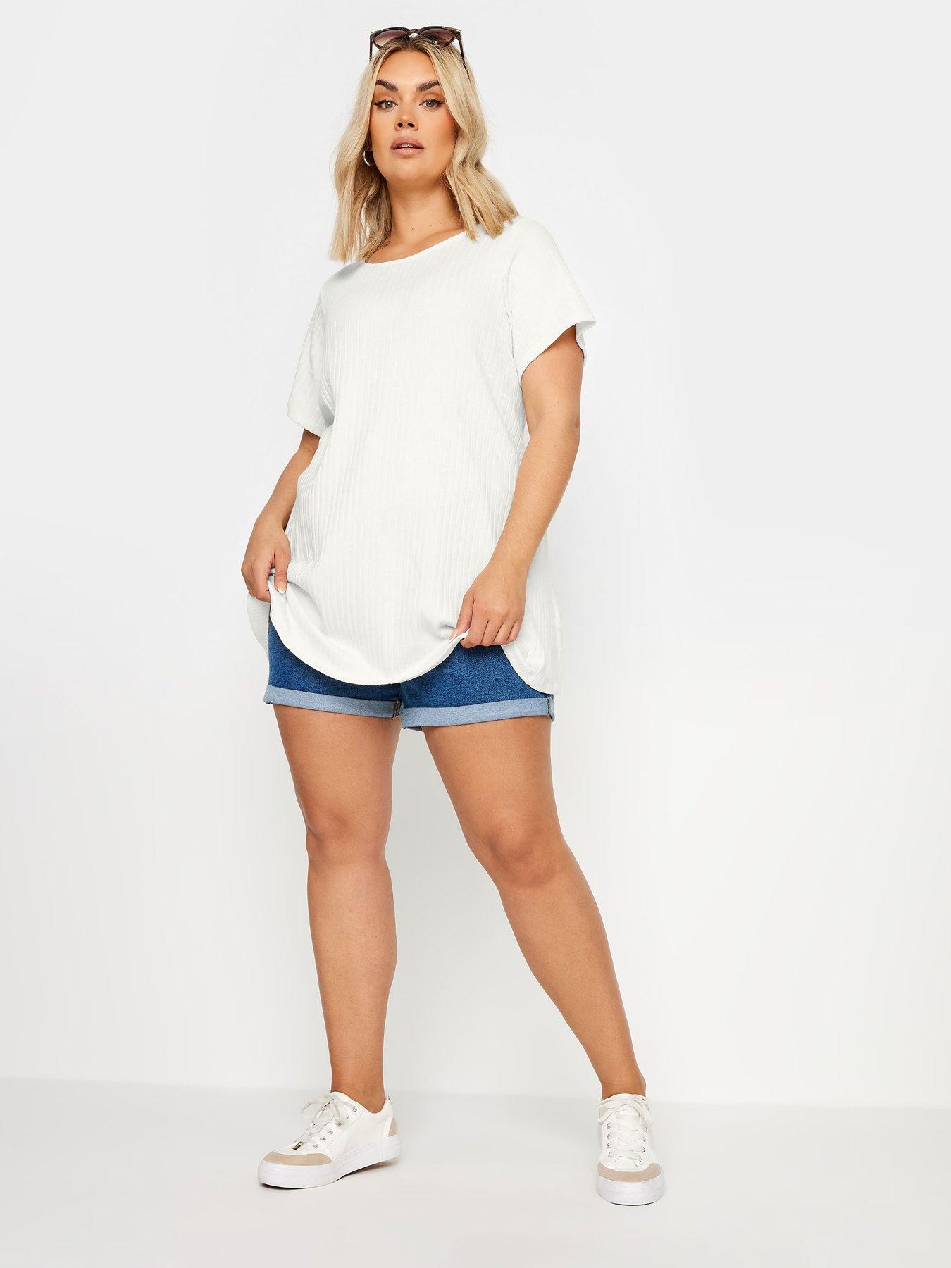  image of yours-curve-ribbed-swing-top-white
