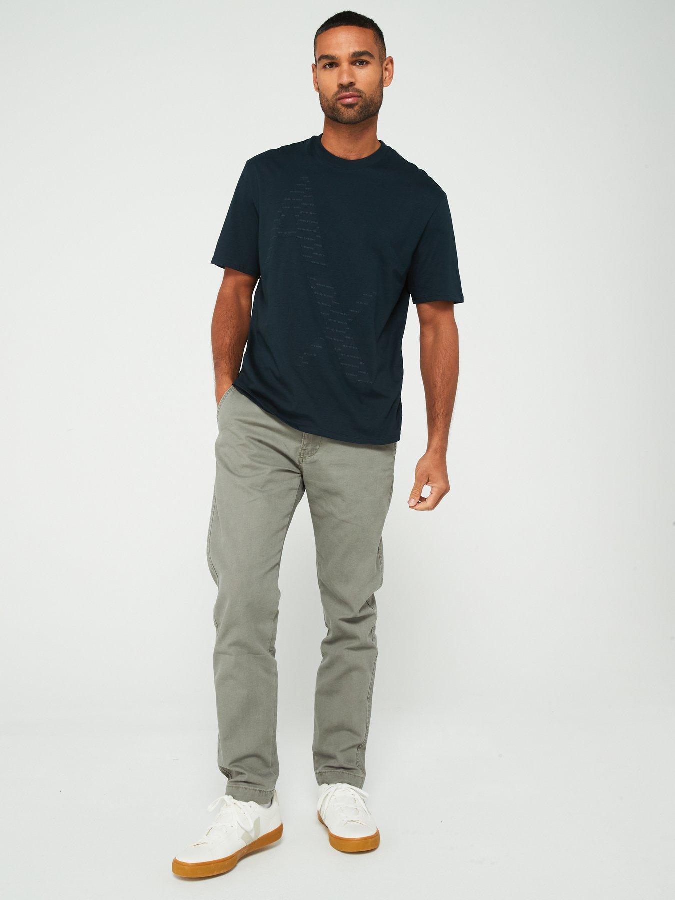  image of armani-exchange-relaxed-fit-large-ax-infill-logo-t-shirt-navy
