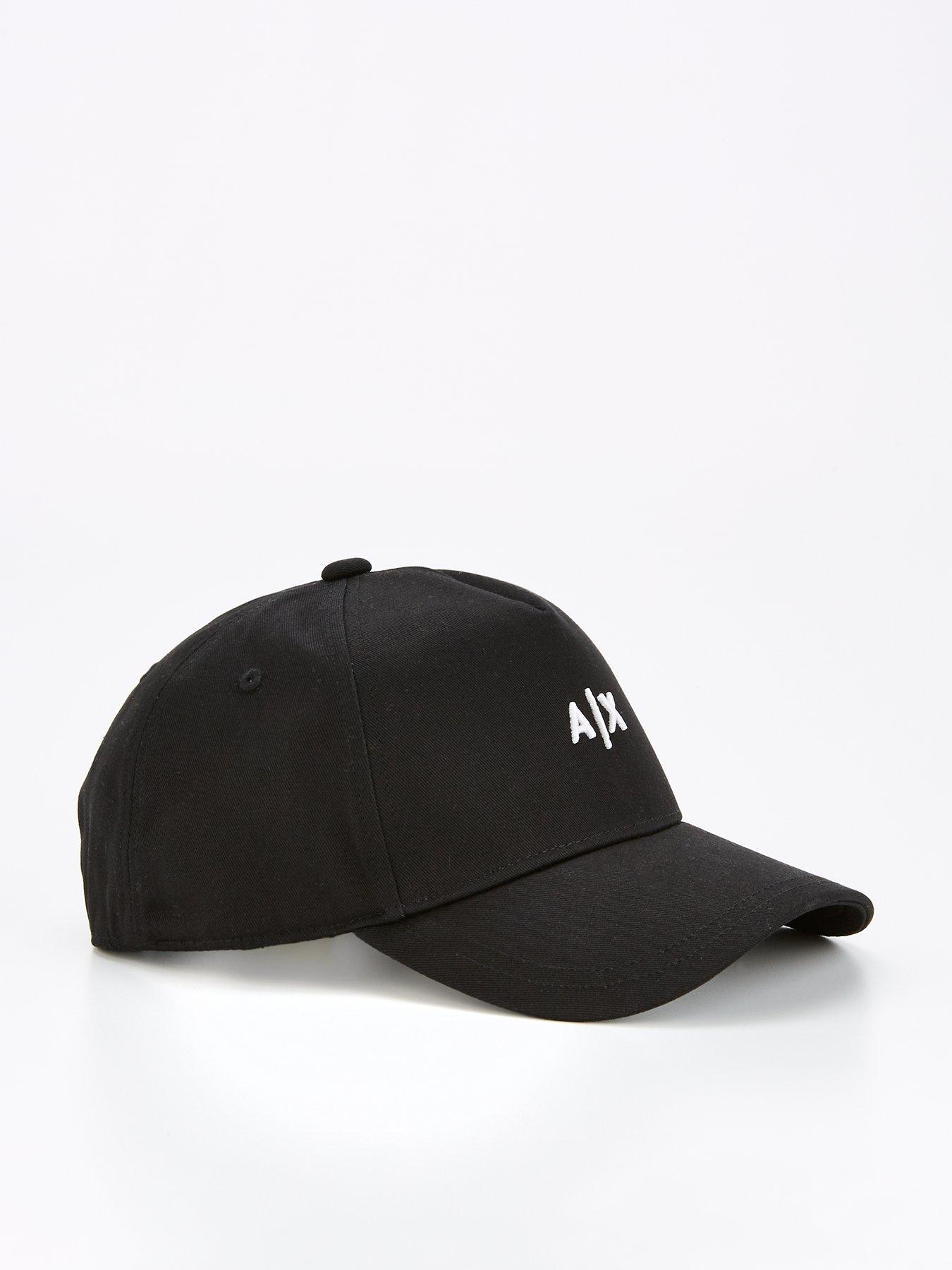 armani-exchange-small-logo-baseball-cap-blackwhite