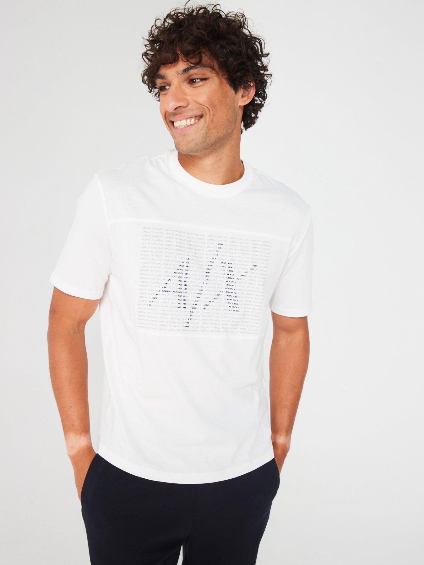  image of armani-exchange-regular-fit-macro-logo-graphic-t-shirt-off-white