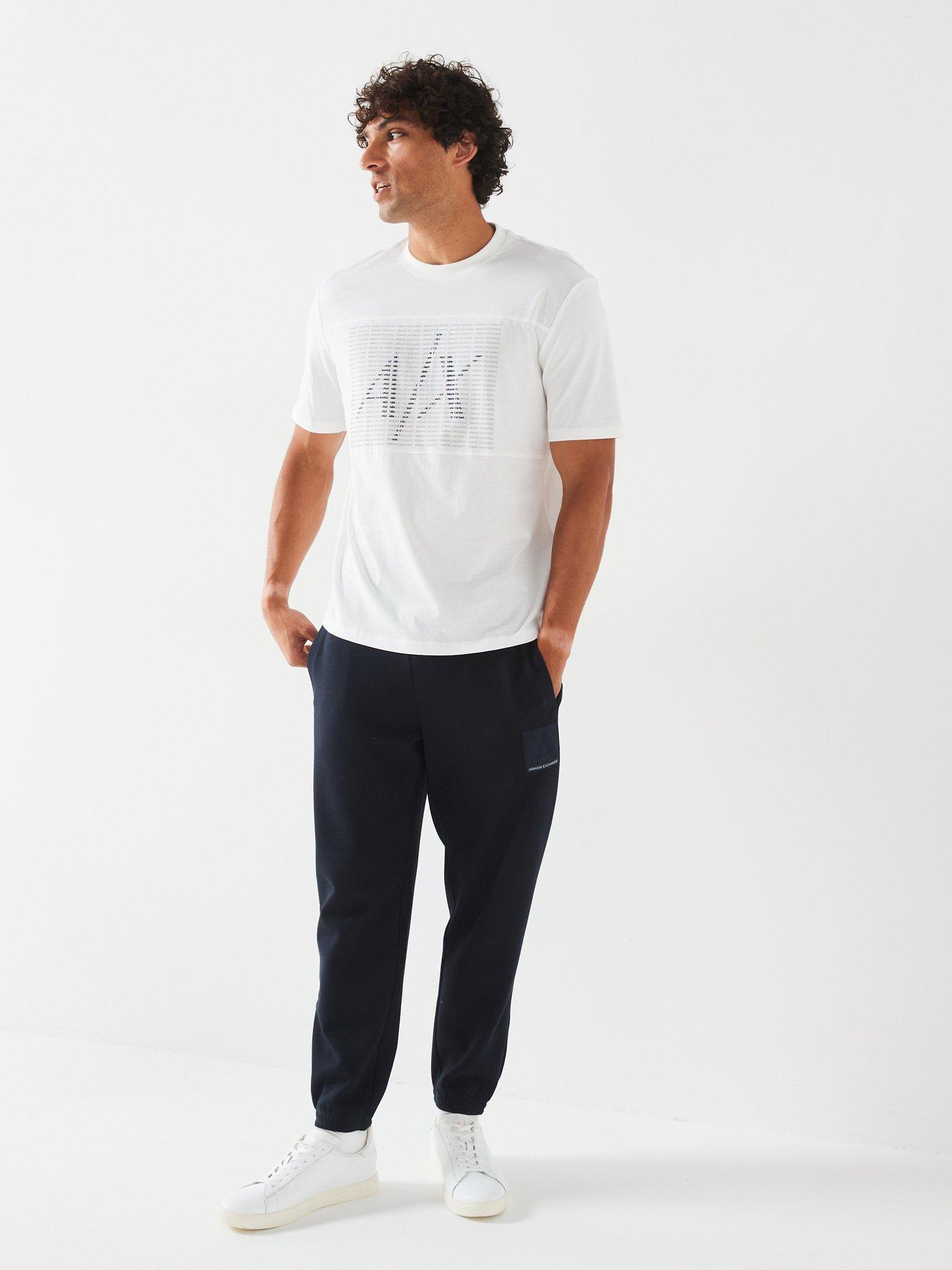  image of armani-exchange-regular-fit-macro-logo-graphic-t-shirt-off-white