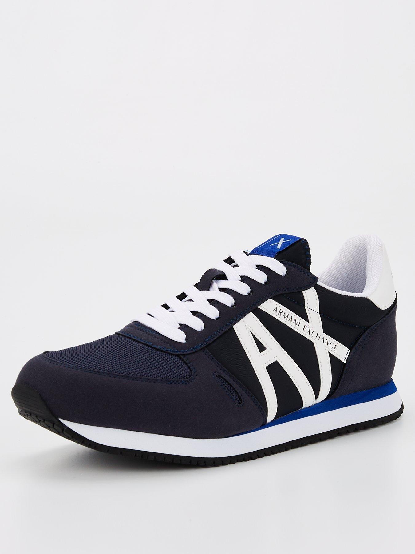  image of armani-exchange-classic-runners-navywhite