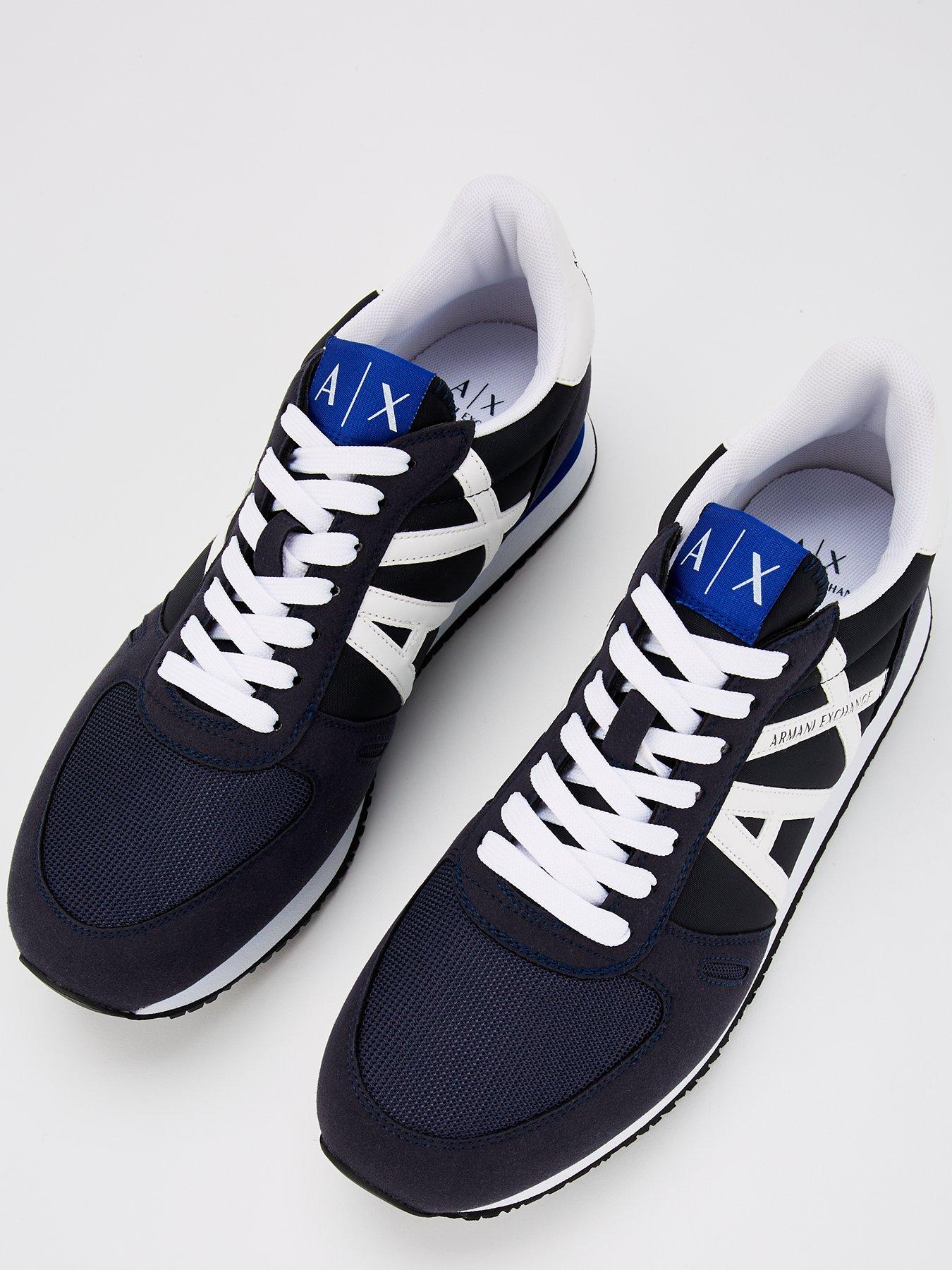  image of armani-exchange-classic-runners-navywhite