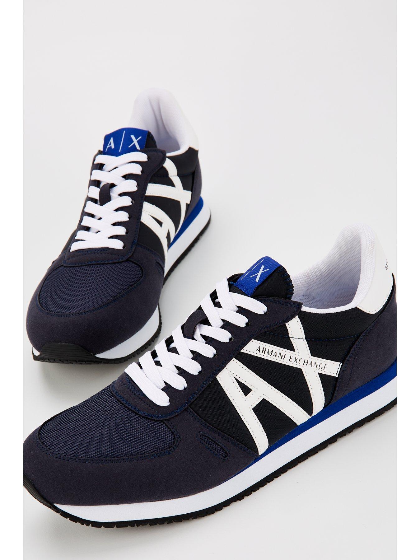  image of armani-exchange-classic-runners-navywhite