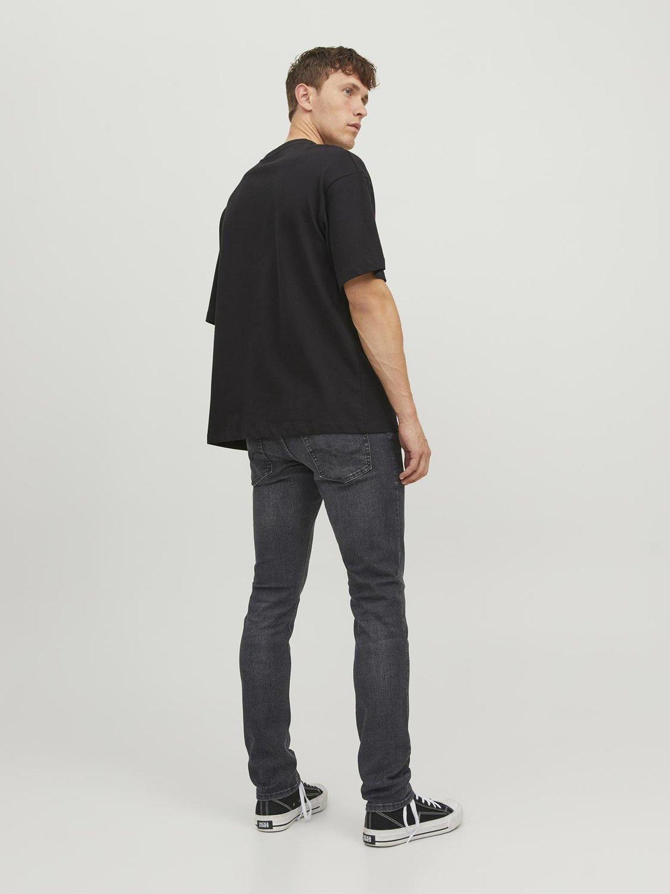  image of jack-jones-glenn-slim-fit-jeans-black