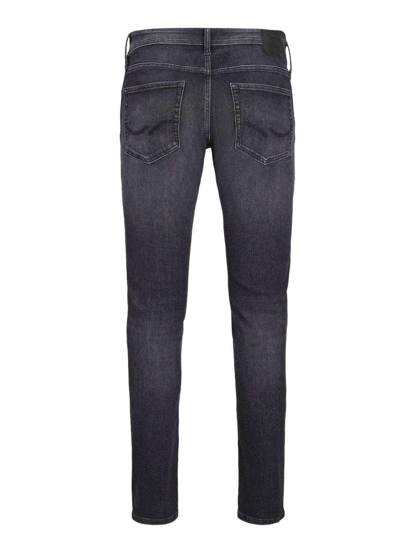  image of jack-jones-glenn-slim-fit-jeans-black