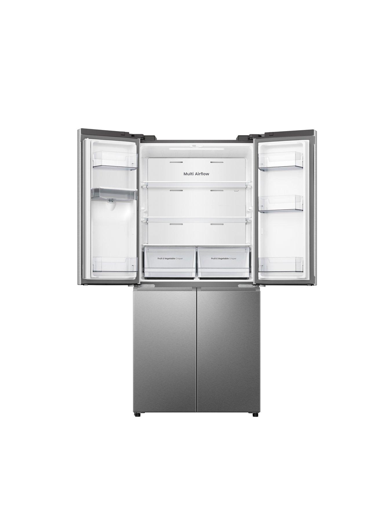  image of hisense-pureflat-slim-rq5p470smie-total-no-frost-american-fridge-freezer-with-my-fresh-choice-zone-stainless-steel