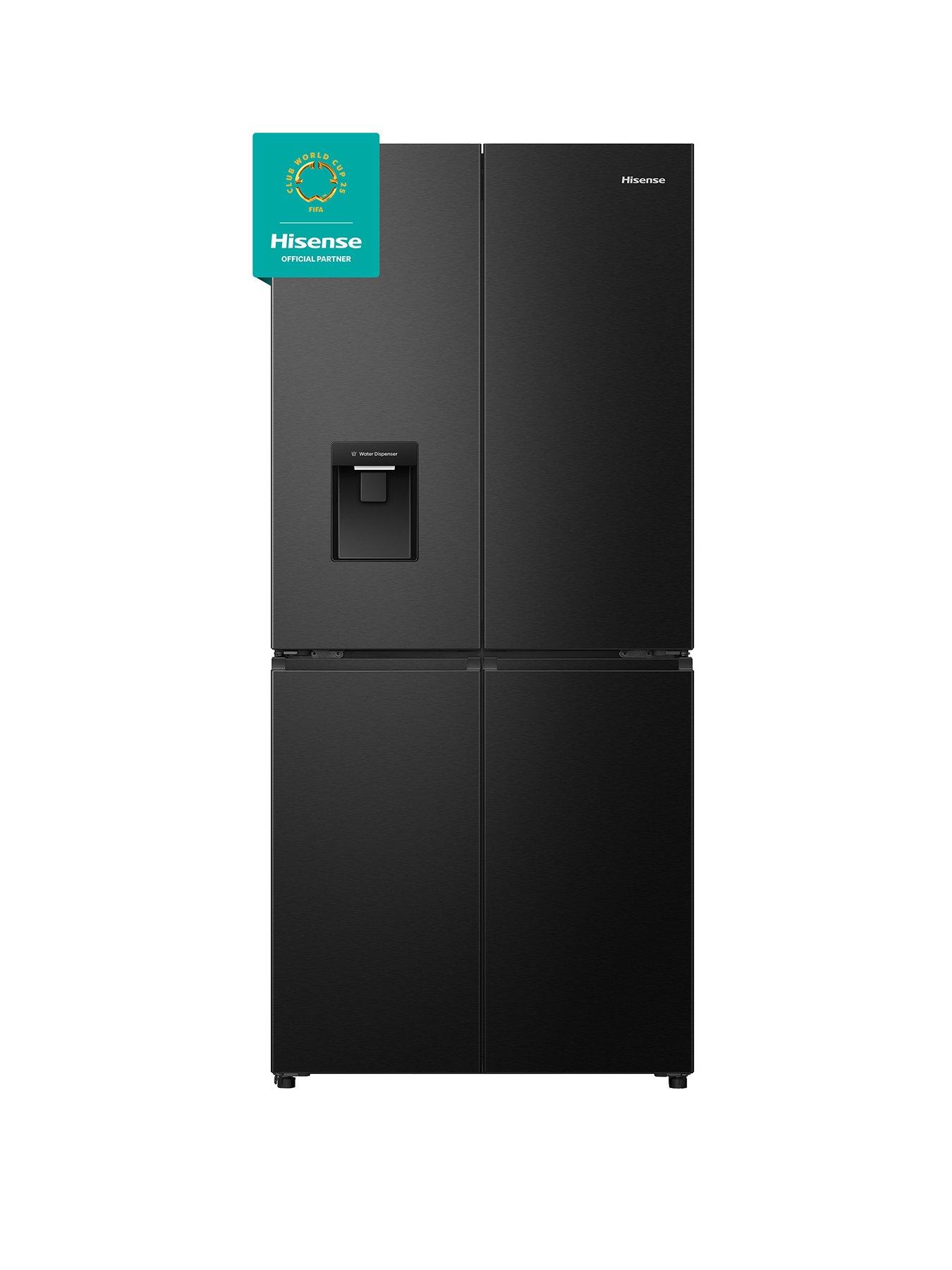 undefined PureFlat Slim RQ5P470SMFE Total No Frost American Fridge Freezer with My Fresh Choice zone - Black Stainless Steel
