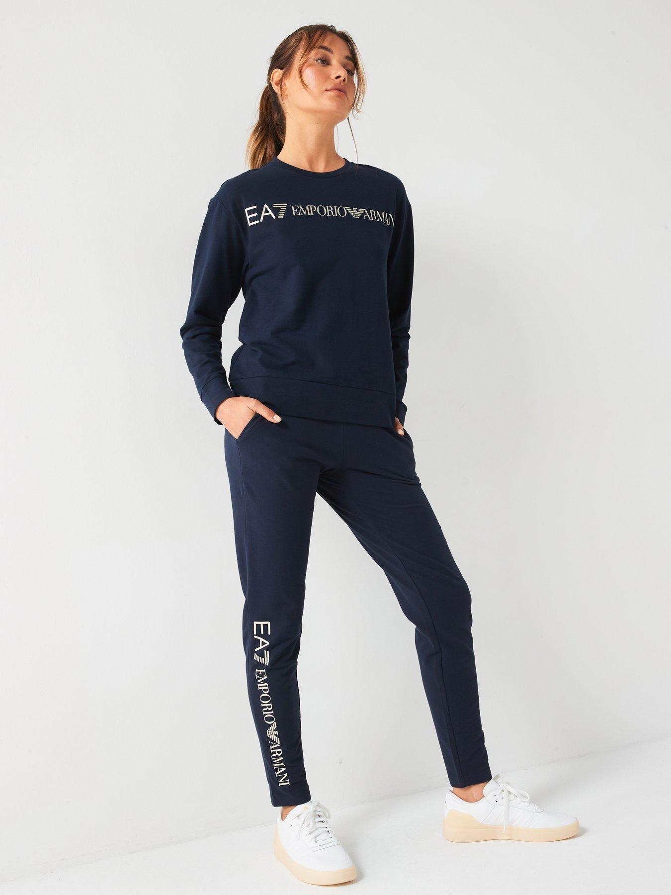 Emporio armani navy tracksuit clearance