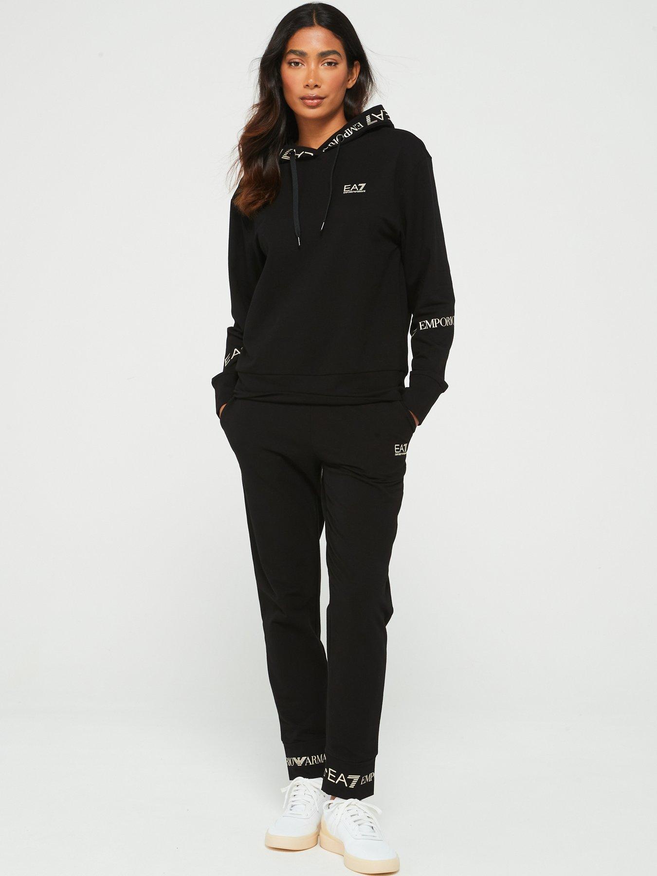 Black and gold tracksuit womens online