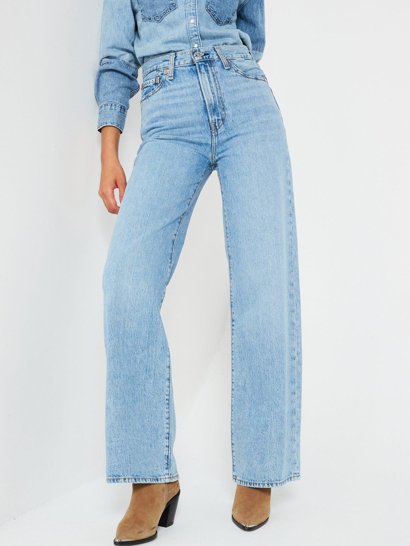 Image 1 of 6 of Levi's Ribcage Wide-leg Jeans - Far And Wide&nbsp;- Blue
