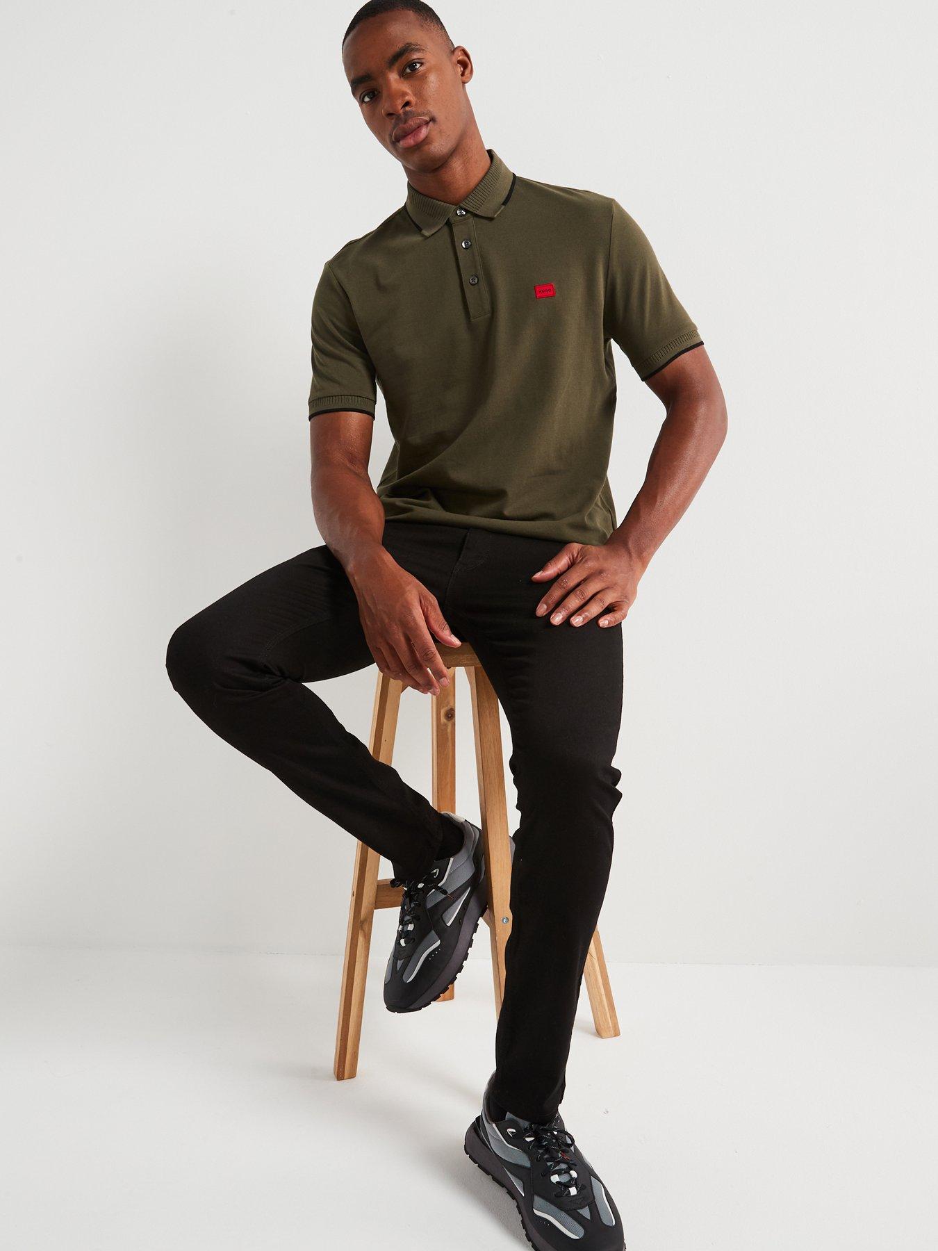  image of hugo-734-extra-slim-fit-jeans-black