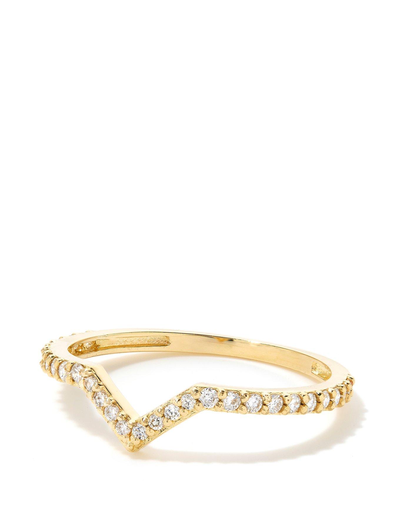 stillFront image of love-diamond-solid-9ct-yellow-gold-lab-grown-diamond-wishbone-stacking-ring