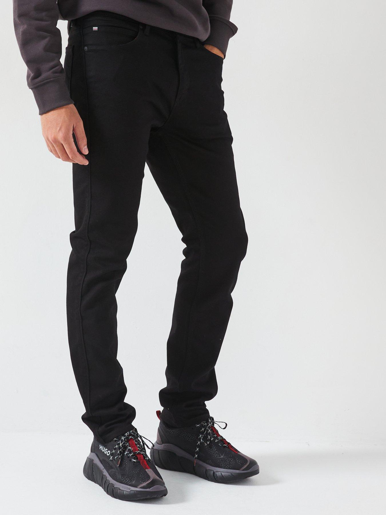  image of hugo-708-slim-fit-jeans-black