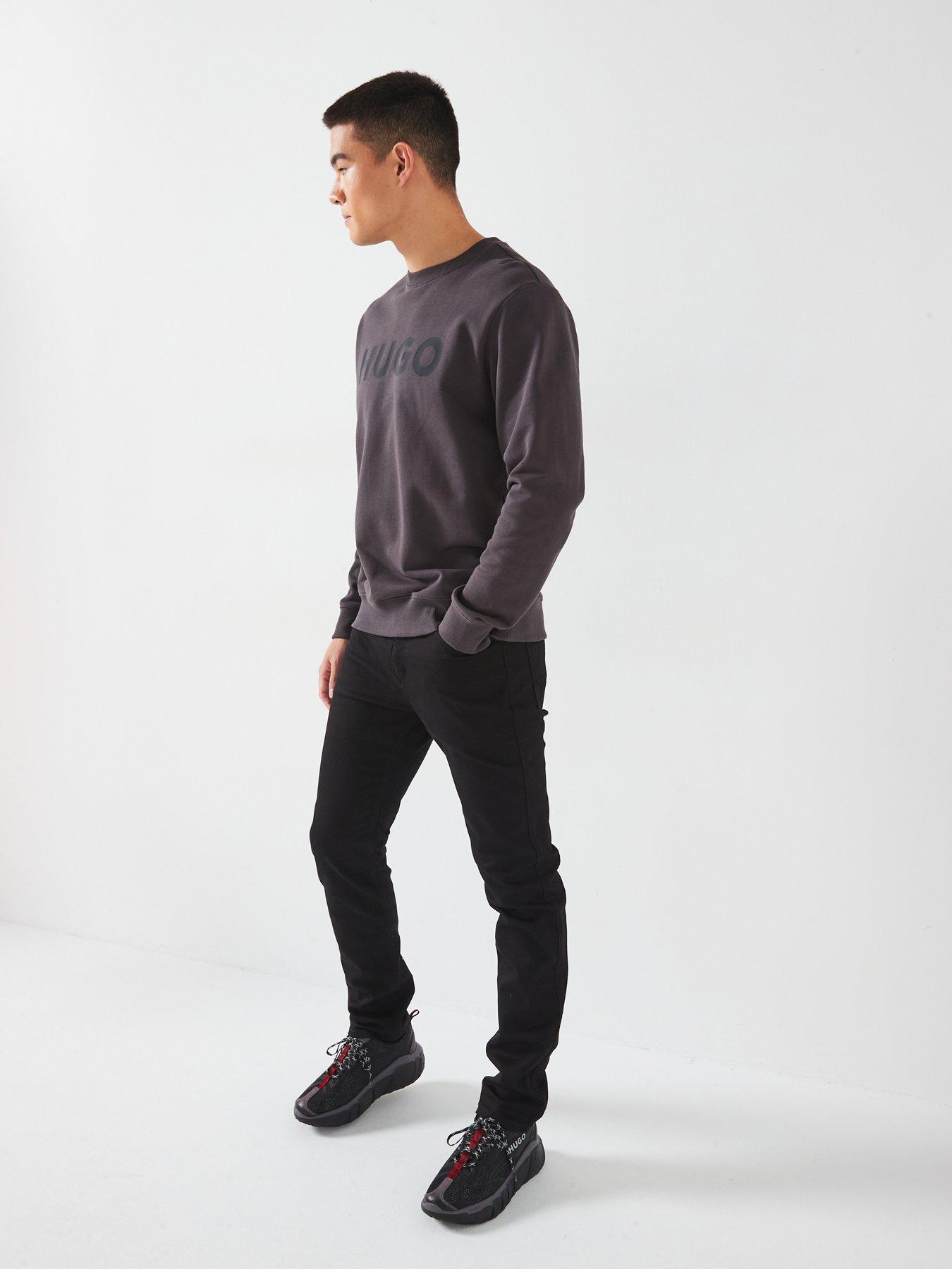 image of hugo-708-slim-fit-jeans-black