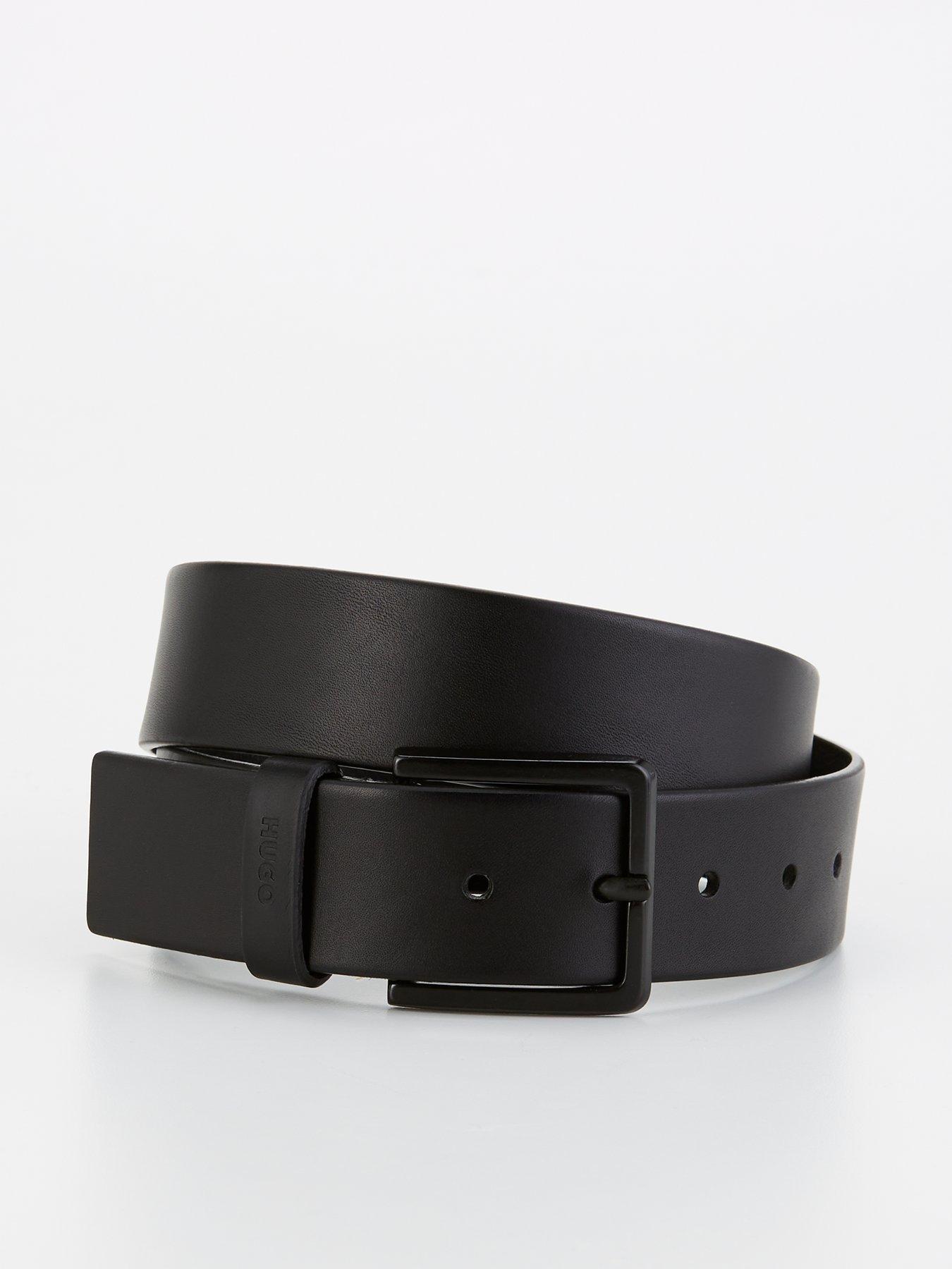 undefined Gionio 4cm Jeans Leather Belt - Black