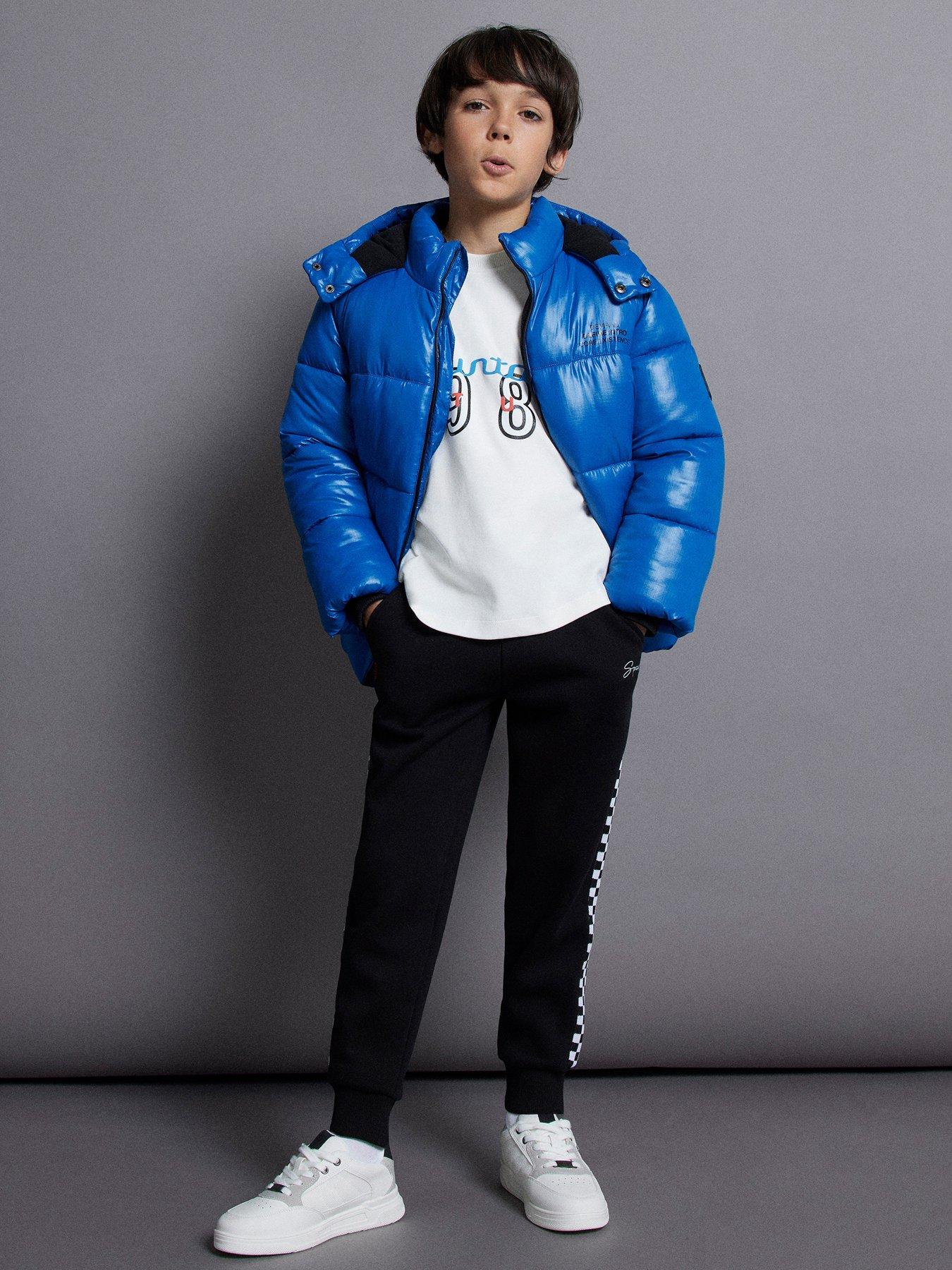 image of river-island-boys-puffer-jacket-blue