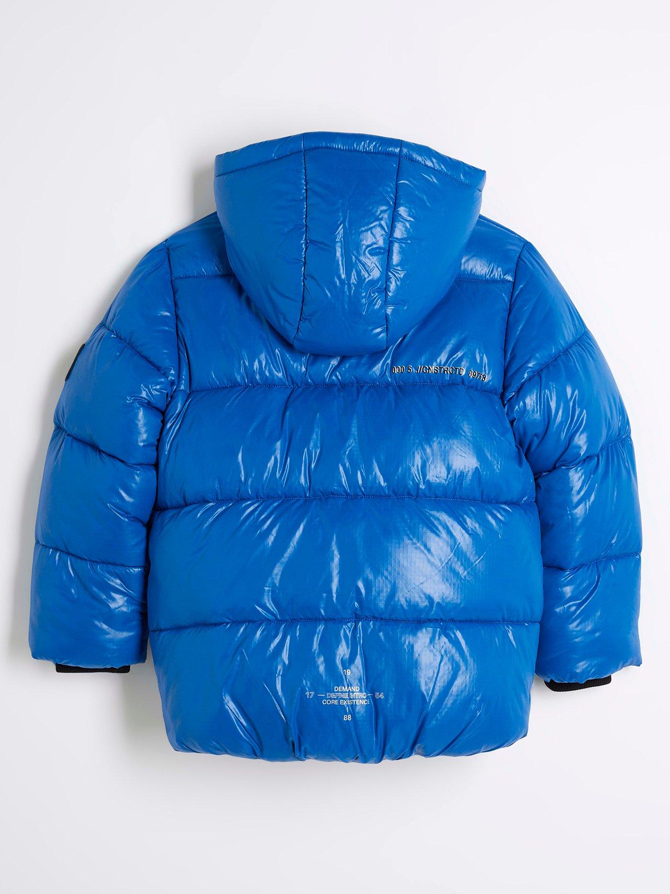  image of river-island-boys-puffer-jacket-blue