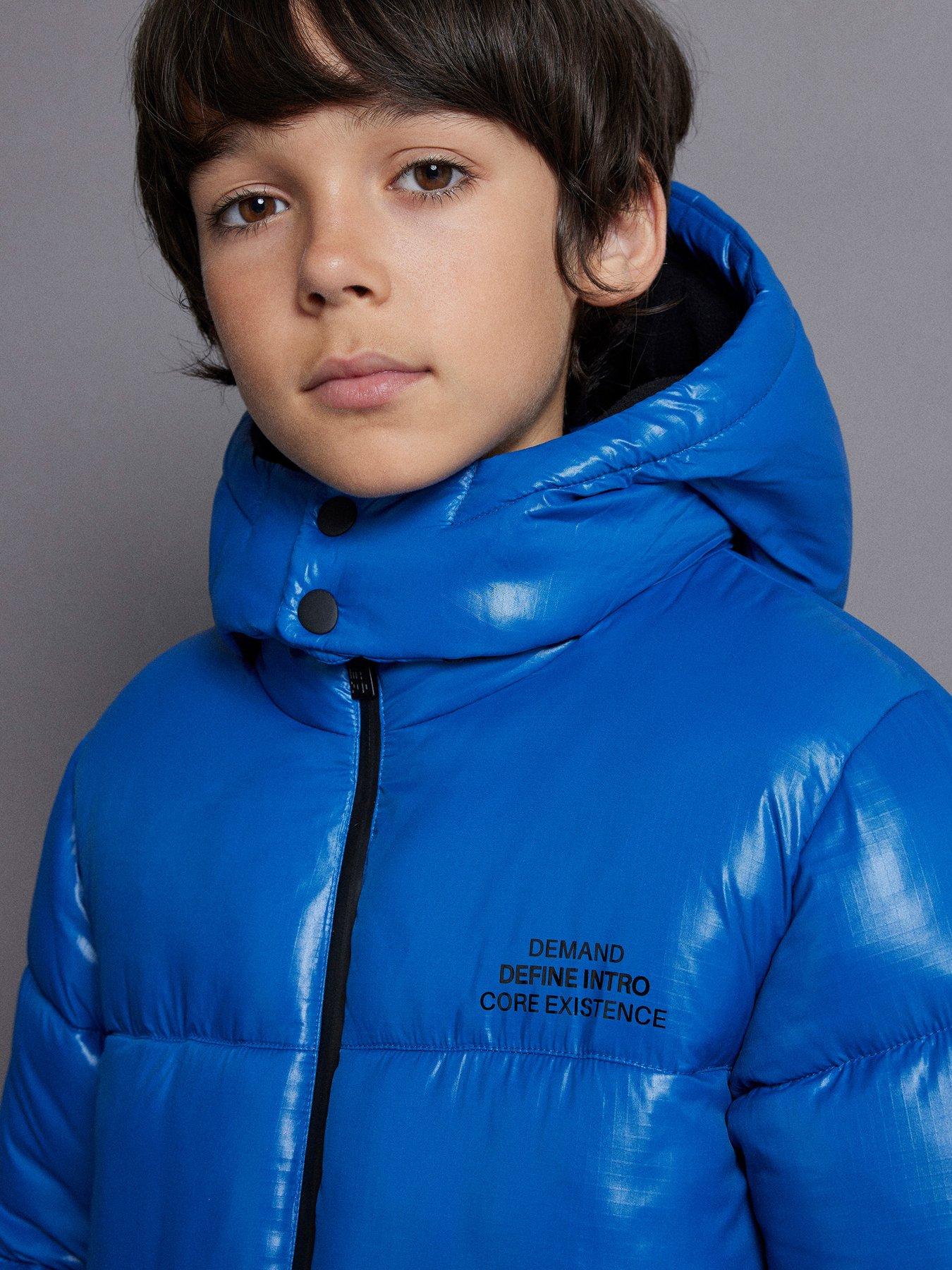  image of river-island-boys-puffer-jacket-blue