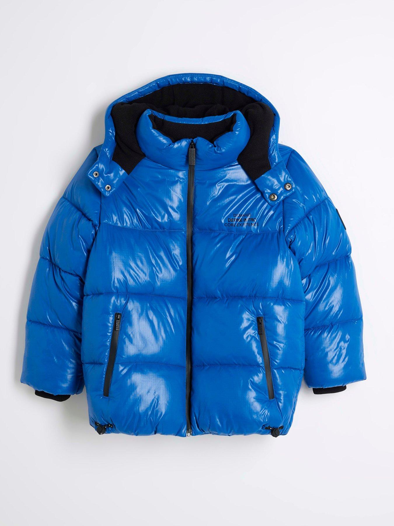  image of river-island-boys-puffer-jacket-blue