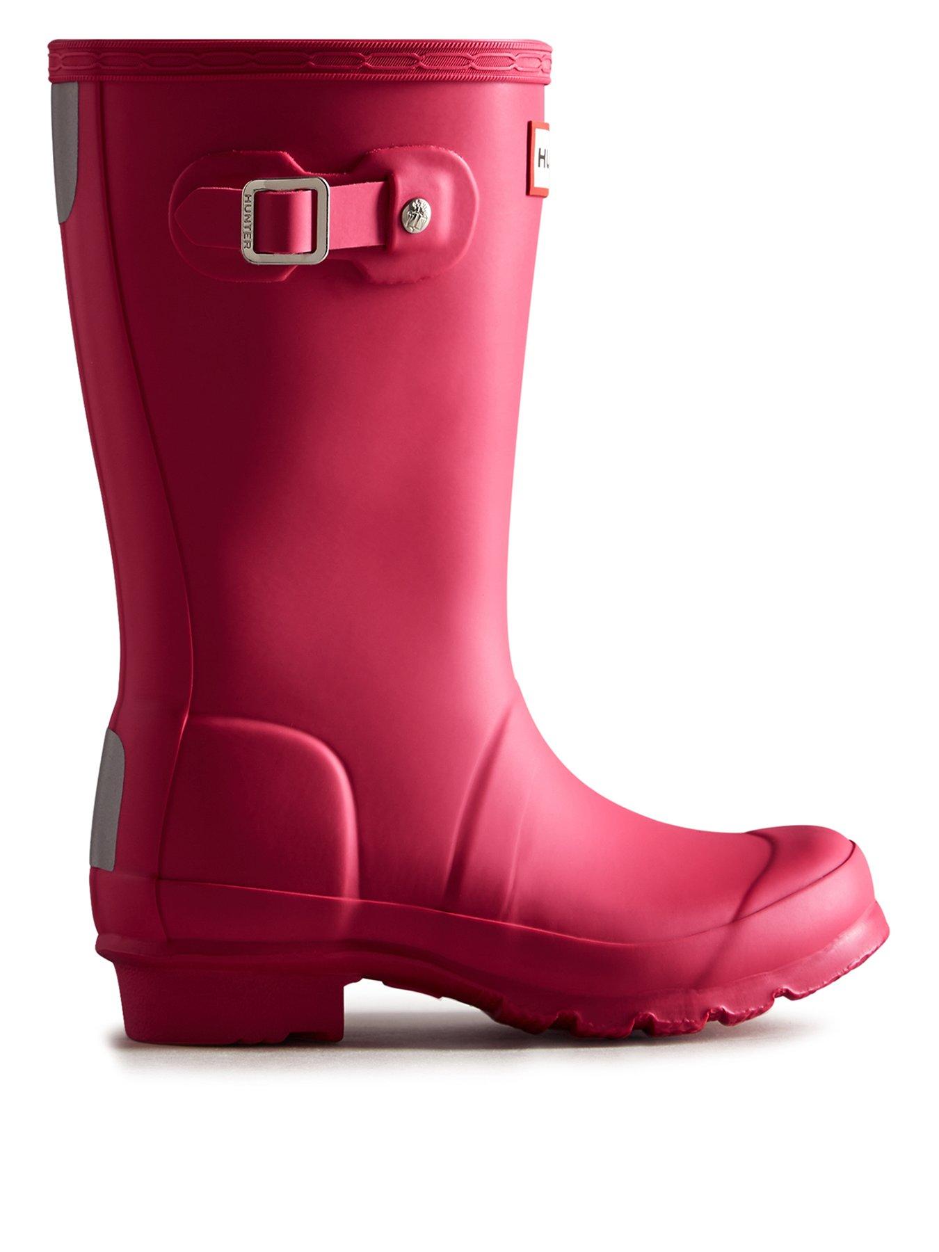 Hunter Original Big Kids Matte Wellington Boots - Pink