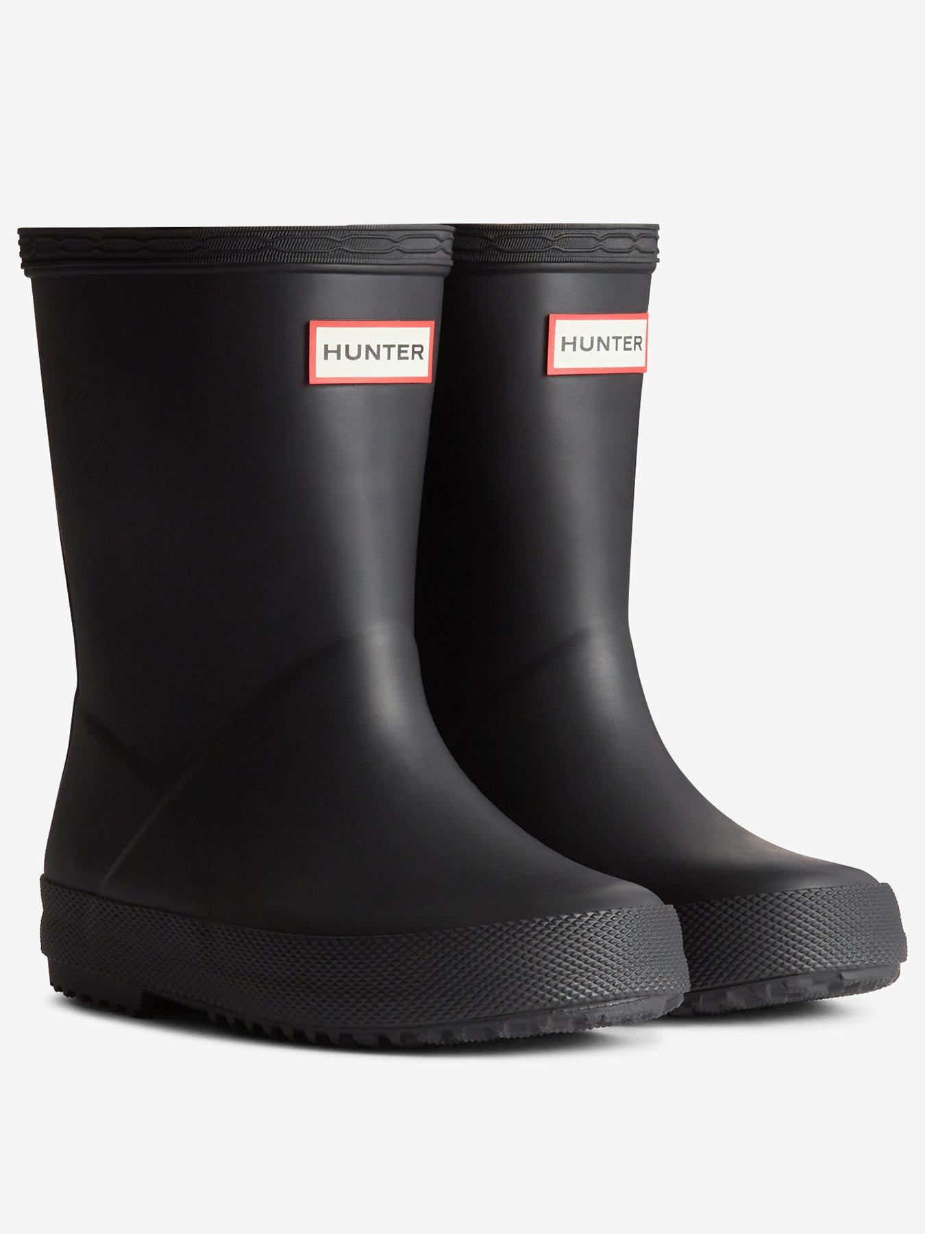  image of hunter-kids-first-matte-wellington-boot-black