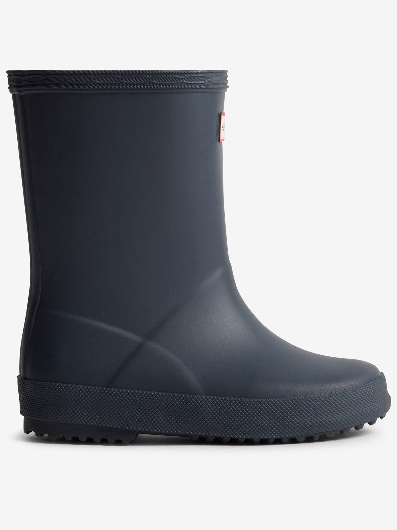 Image 1 of 4 of Hunter Kids First Matte Wellington Boot - Navy