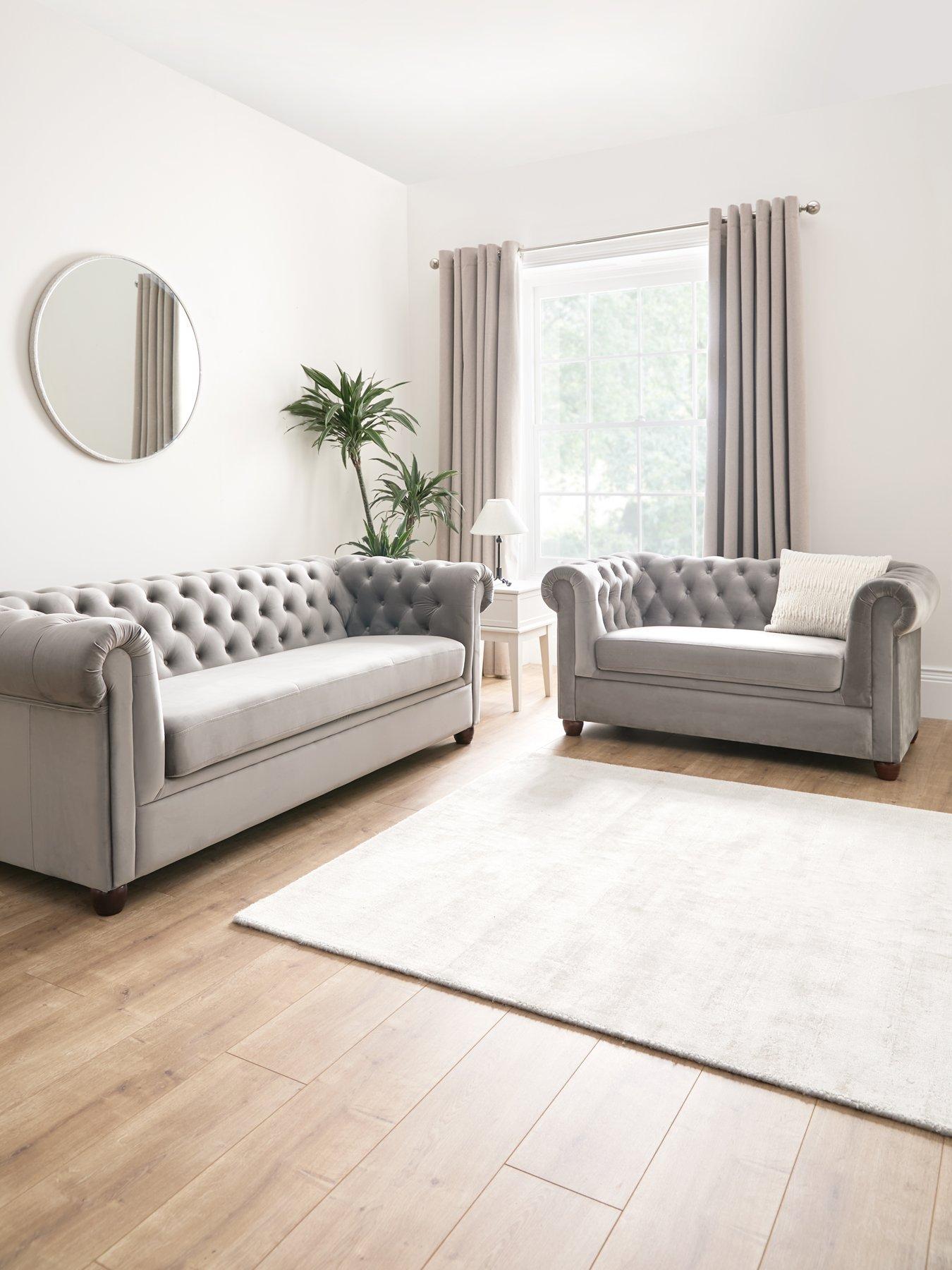 Very Home Chester Fabric 3 Seater + 2 Seater Sofa Set (Buy  &  SAVE!) - FSC Certified