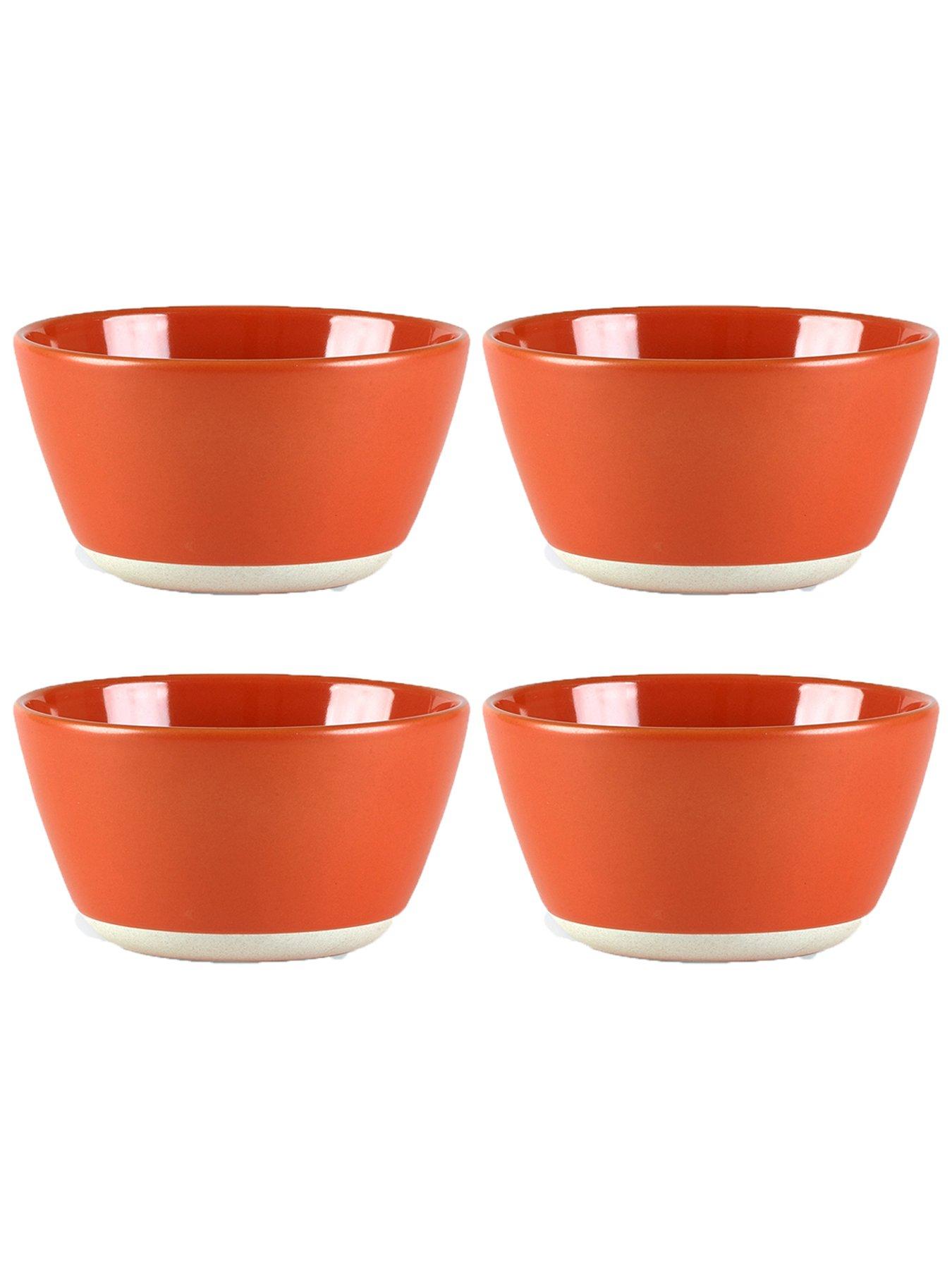 undefined Colour Me Happy Set of 4 Cereal Bowls - Orange