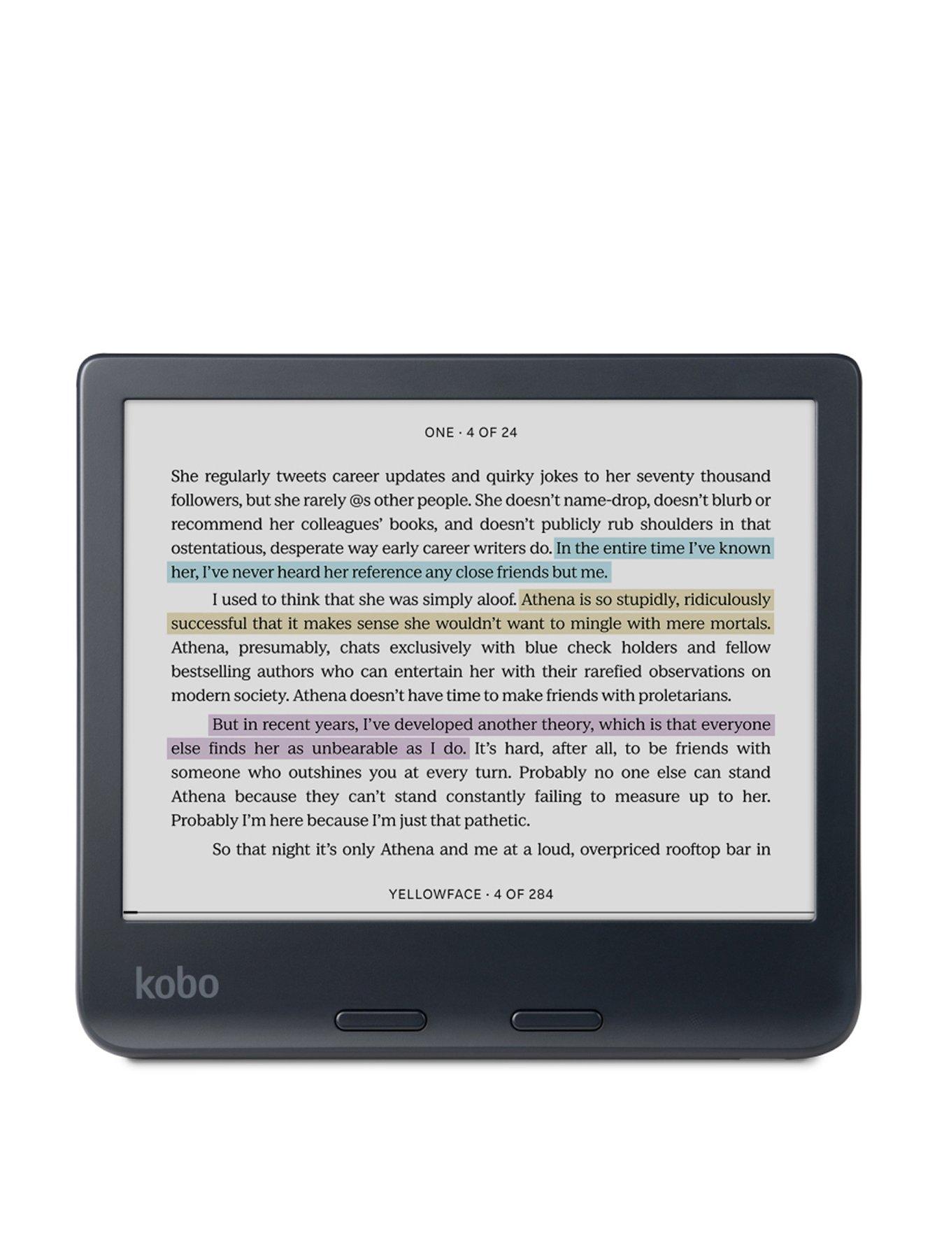  image of kobo-libra-colournbsp7-inch-ereader--nbspe-ink-kaleido-3-colour-display-kobo-stylus-2-compatibility-waterproof-black