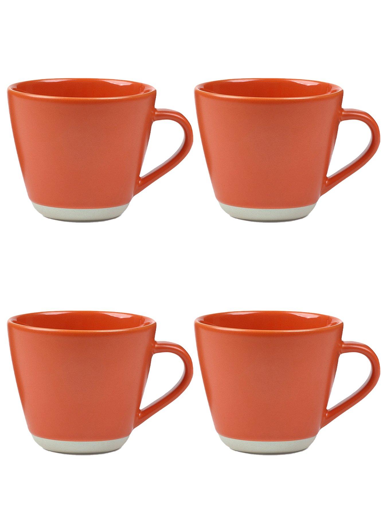 undefined Colour Me Happy Set of 4 Mugs - Orange