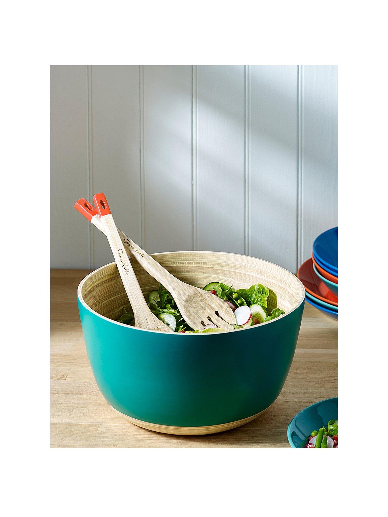  image of sur-la-table-colour-me-happy-salad-bowl-and-servers-set