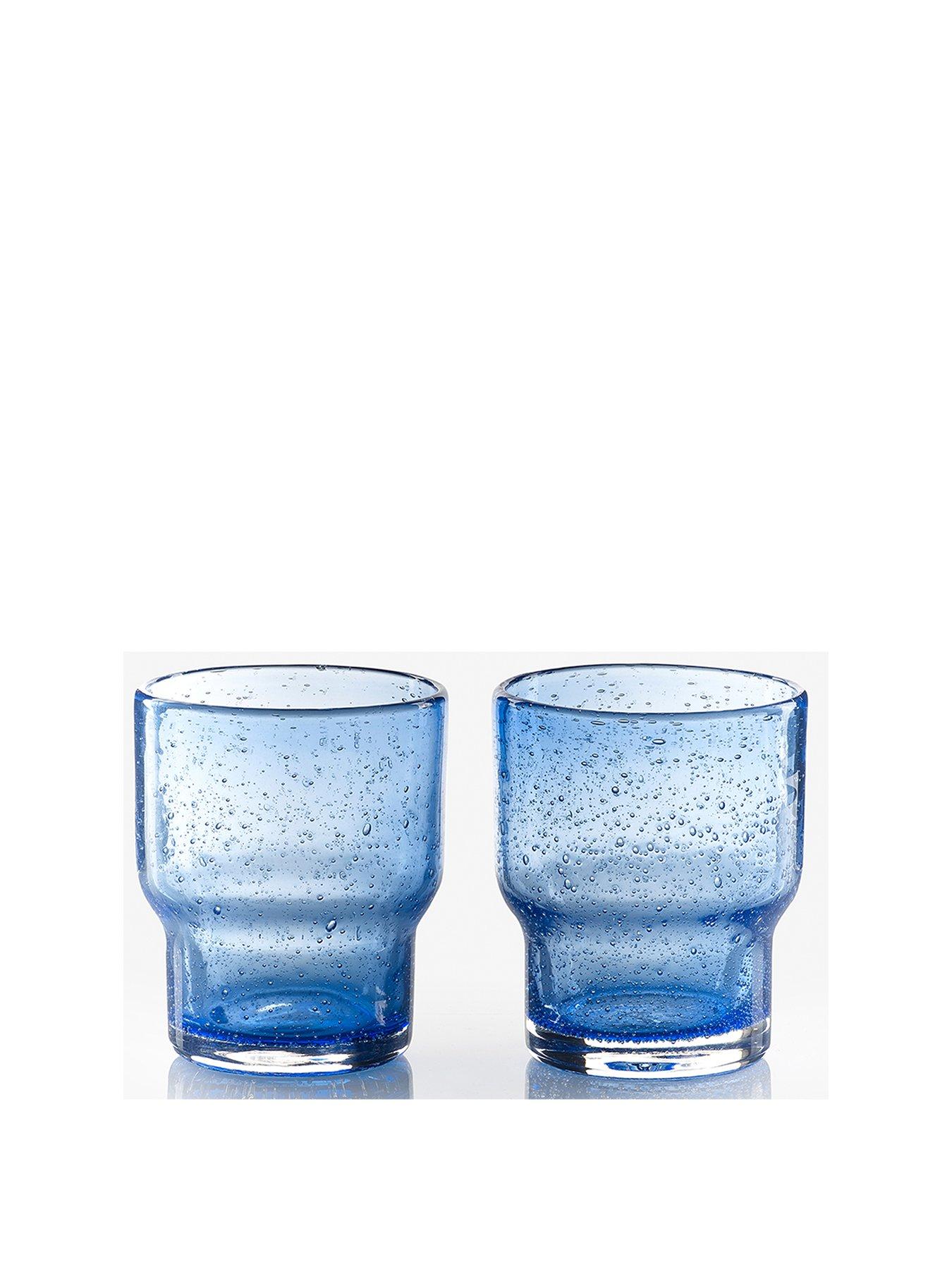  image of sur-la-table-colour-me-happy-set-of-4-blue-glass-tumblers