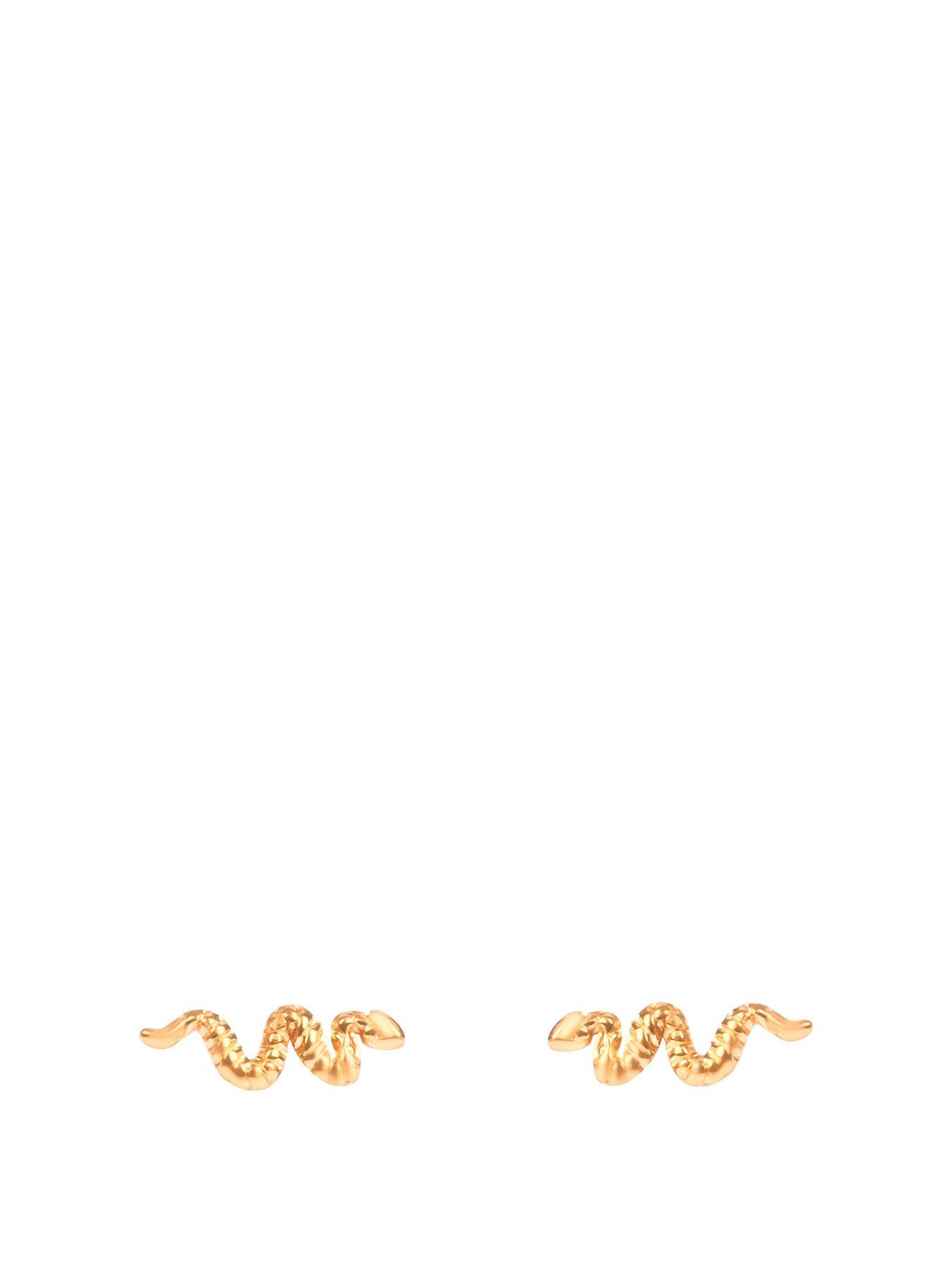  image of the-love-collection-snake-flatback-stud
