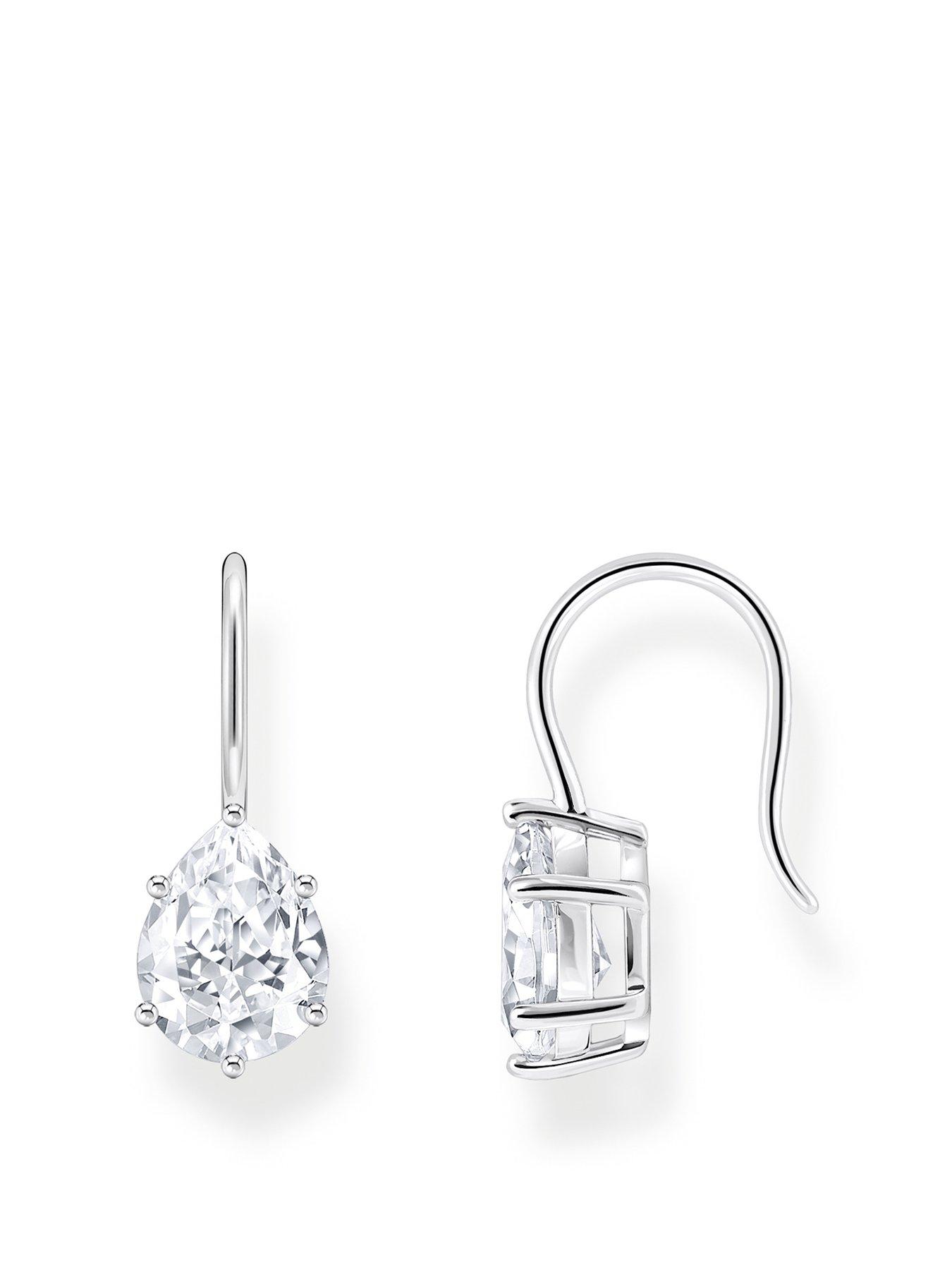 thomas-sabo-large-zirconia-drop-earrings-elegant-versatilenbspsilver