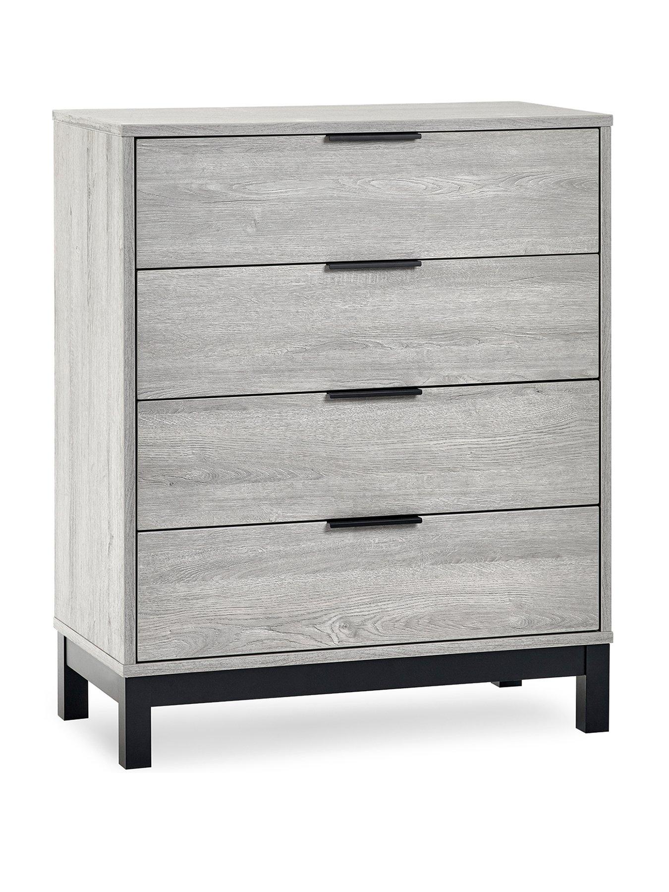 Image 2 of 7 of Julian Bowen Bali 4 Drawer Chest - Grey Oak